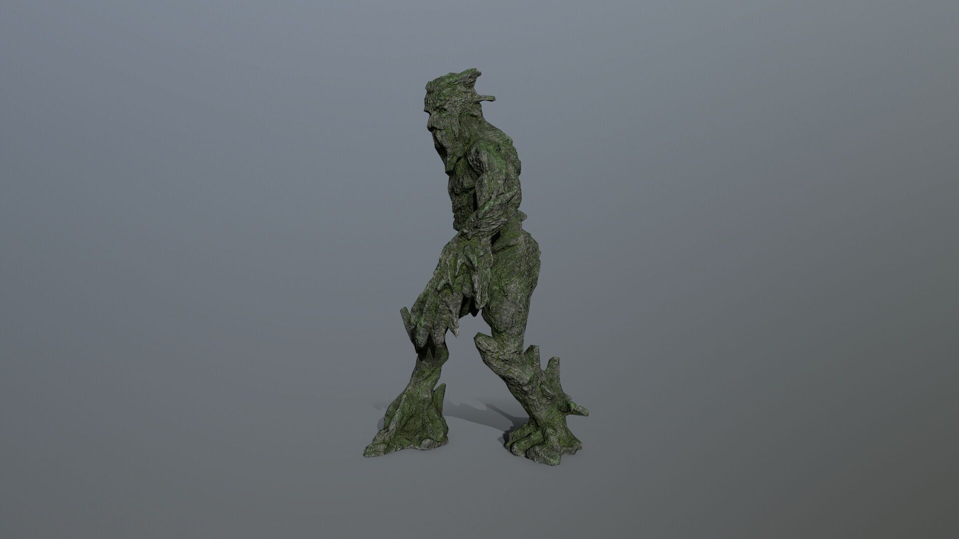 Golem Low-poly 3D model_9