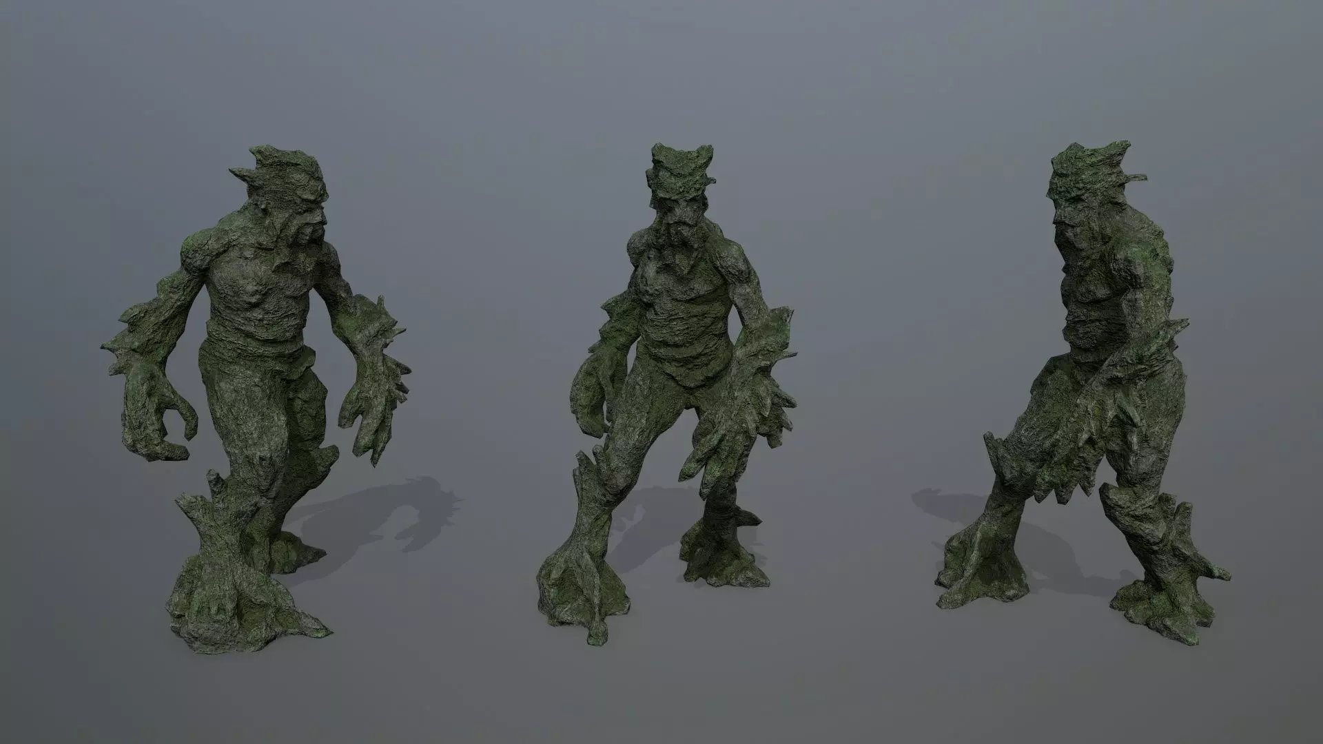 Golem Low-poly 3D model_0