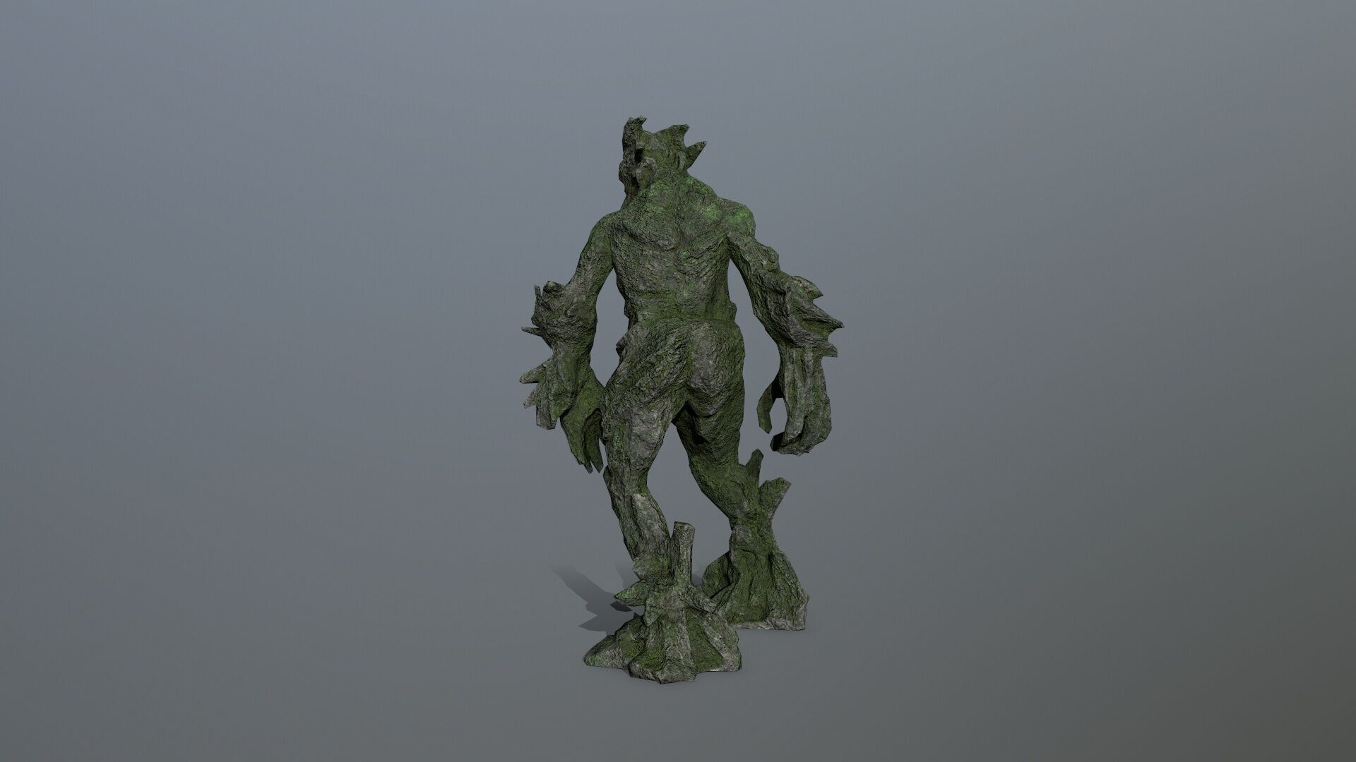 Golem Low-poly 3D model_7