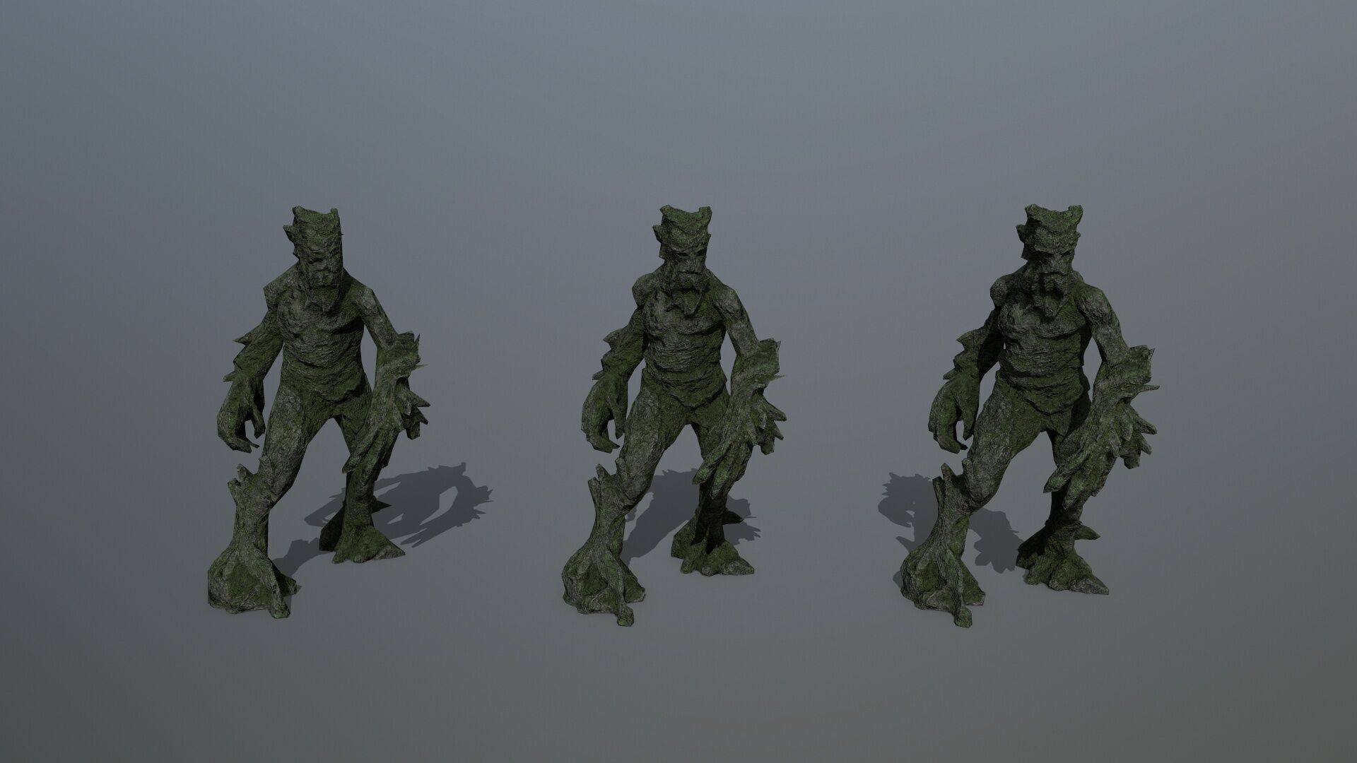 Golem Low-poly 3D model_11