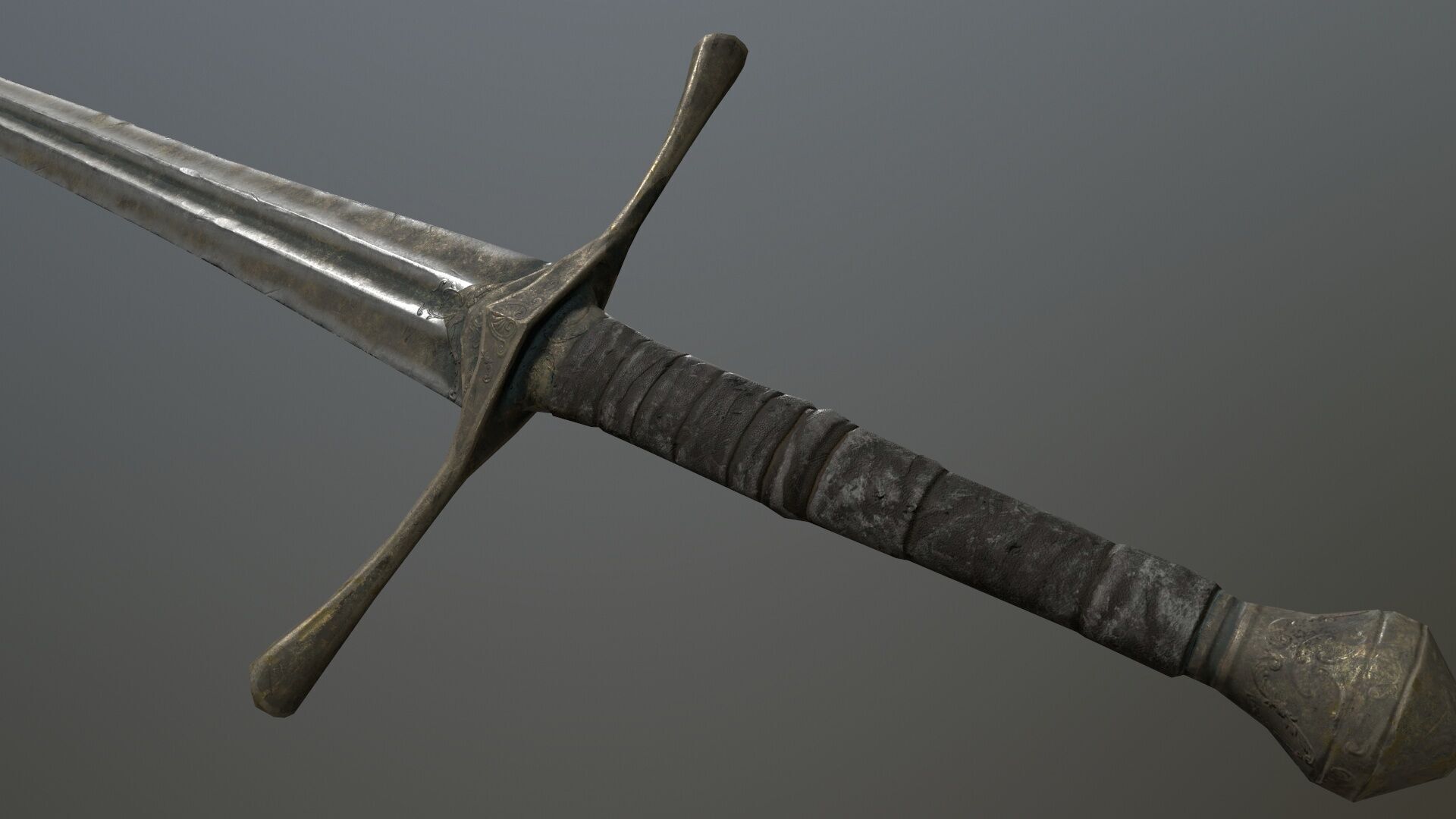 Ruin set Low-poly 3D model_7