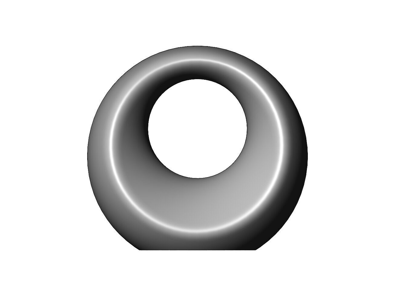 Open portal sphere ornament decor sculpture art decor 3D print model_1