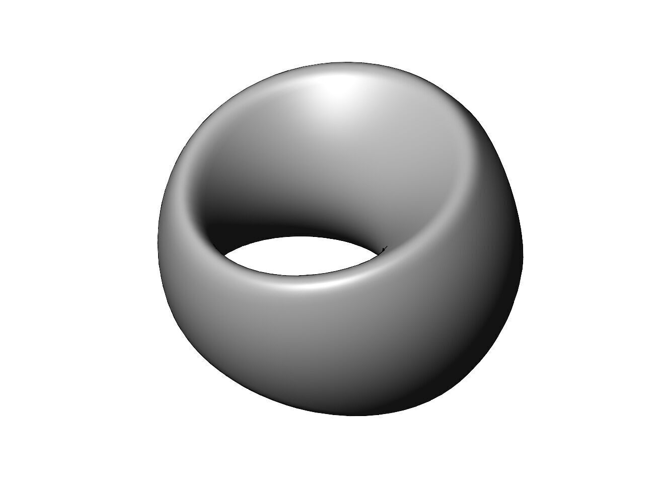 Open portal sphere ornament decor sculpture art decor 3D print model_4