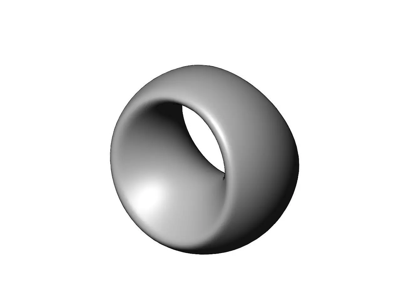 Open portal sphere ornament decor sculpture art decor 3D print model_0