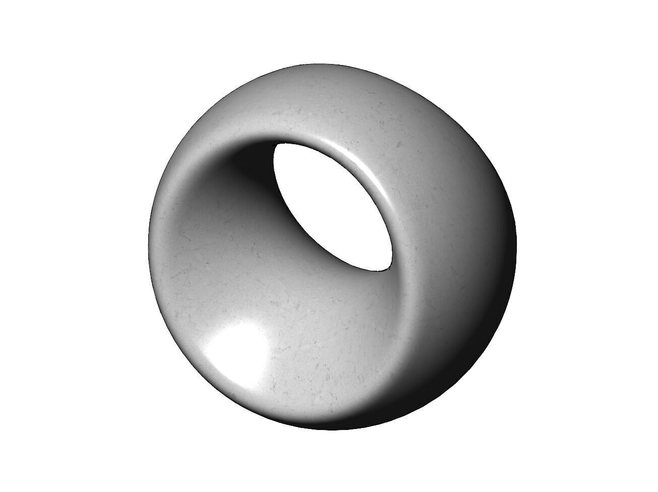 Open portal sphere ornament decor sculpture art decor 3D print model_8