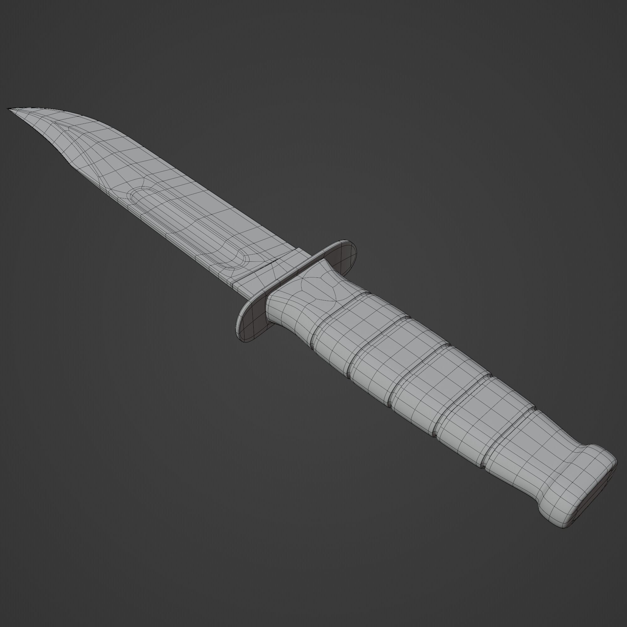 Fighting Utility Knife 3D model_12