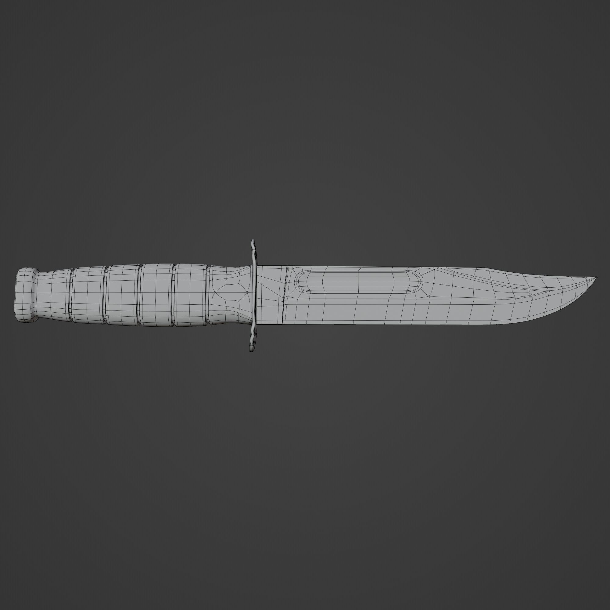 Fighting Utility Knife 3D model_14