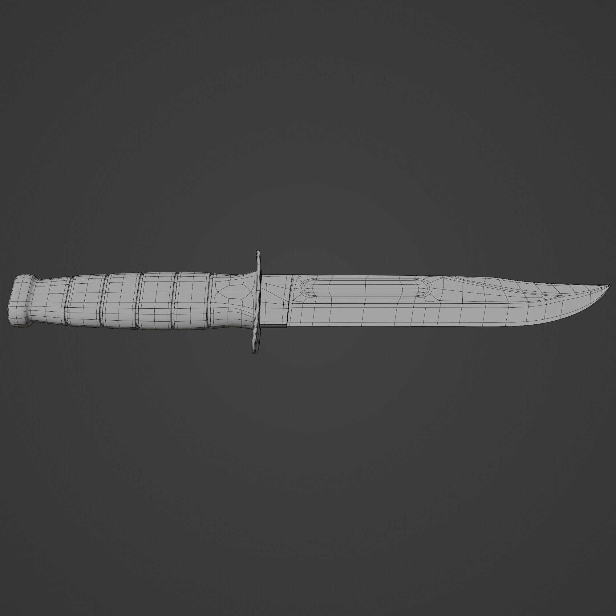 Fighting Utility Knife 3D model_9