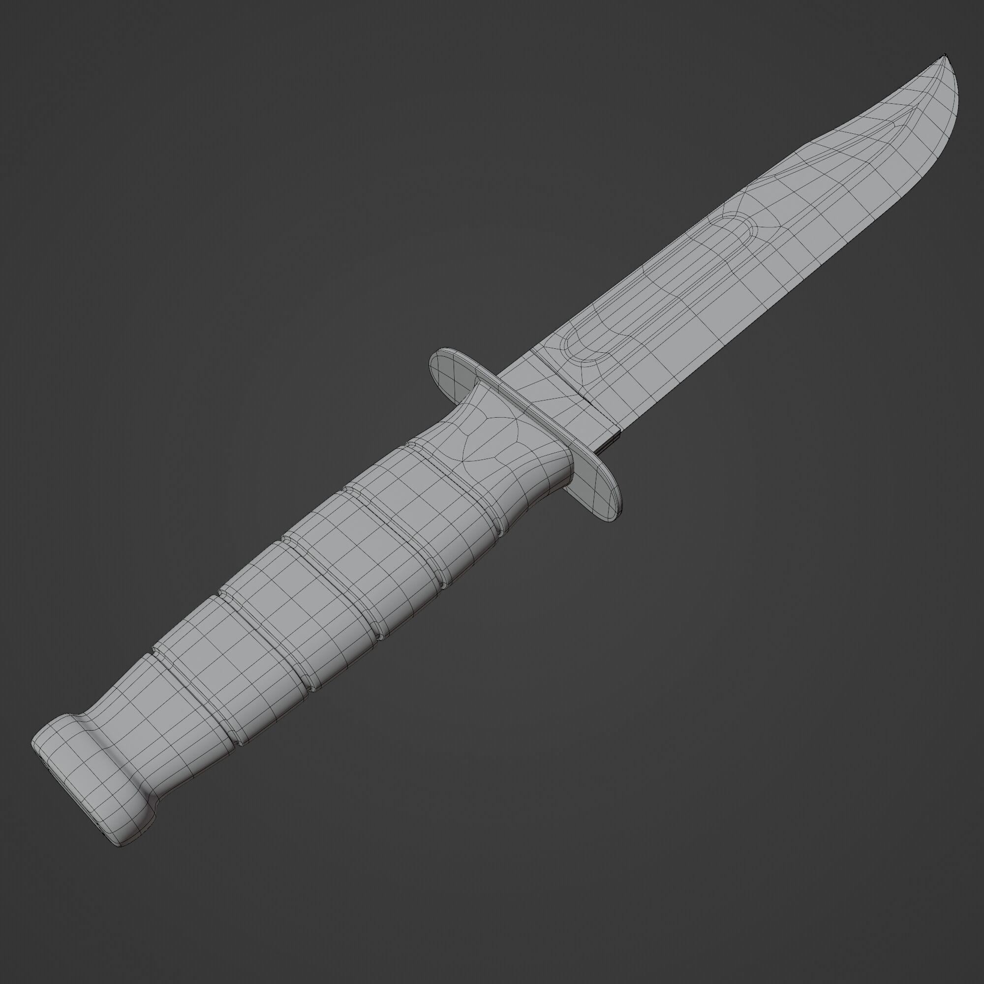Fighting Utility Knife 3D model_10