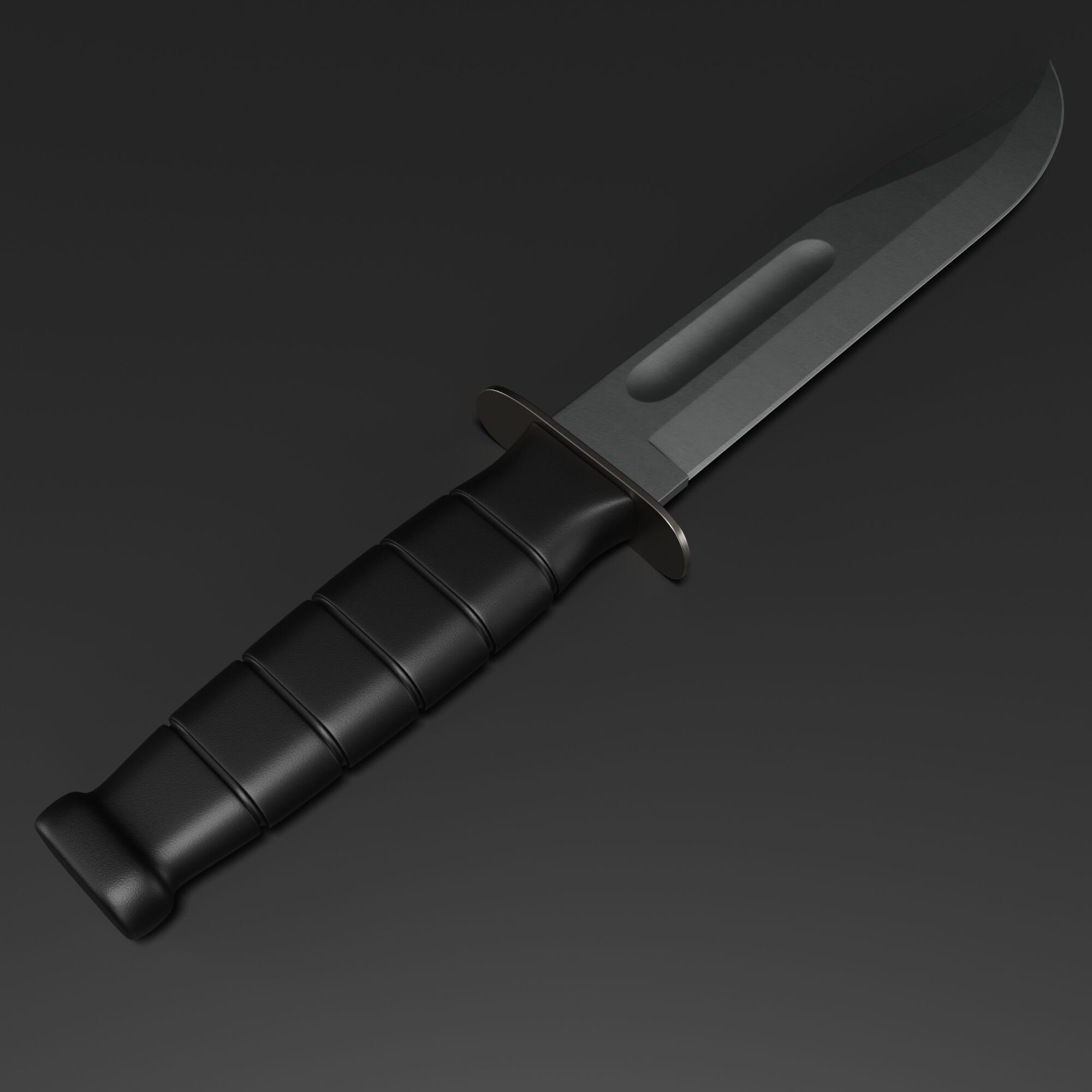 Fighting Utility Knife 3D model_3