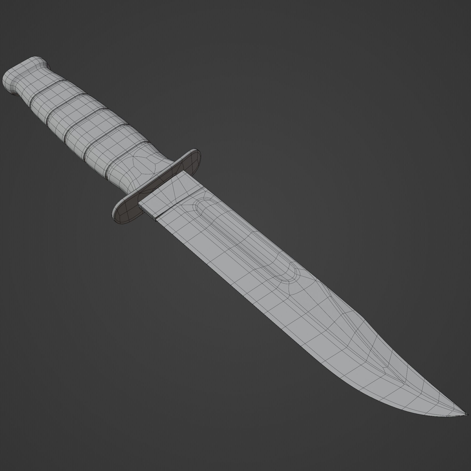 Fighting Utility Knife 3D model_8