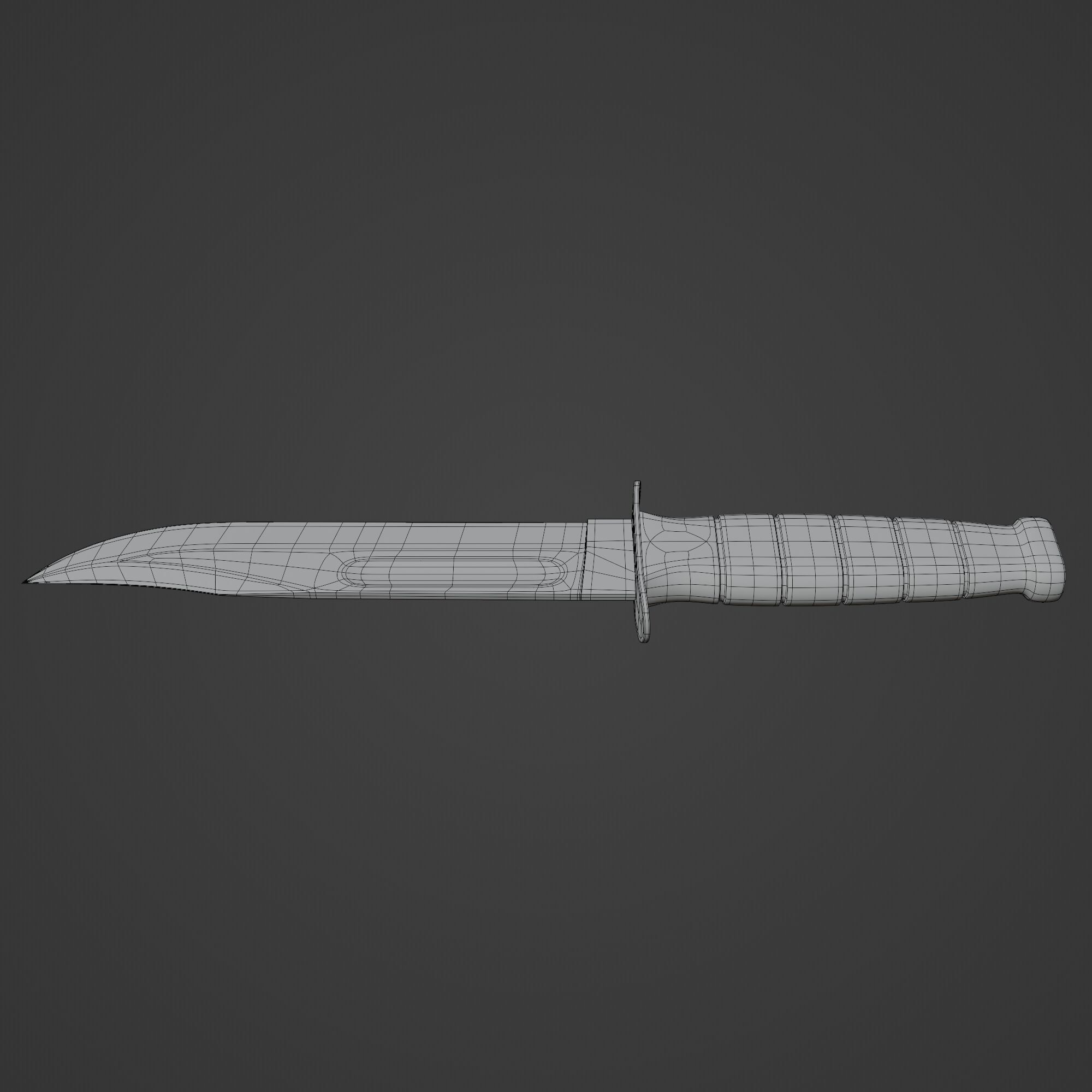 Fighting Utility Knife 3D model_13