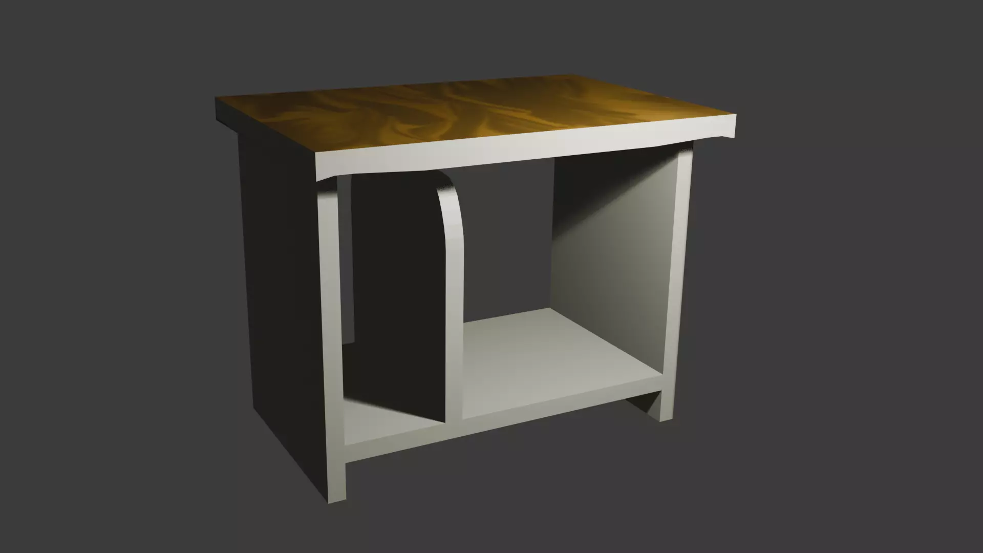 Unorthodox Desk Low-poly 3D model_0