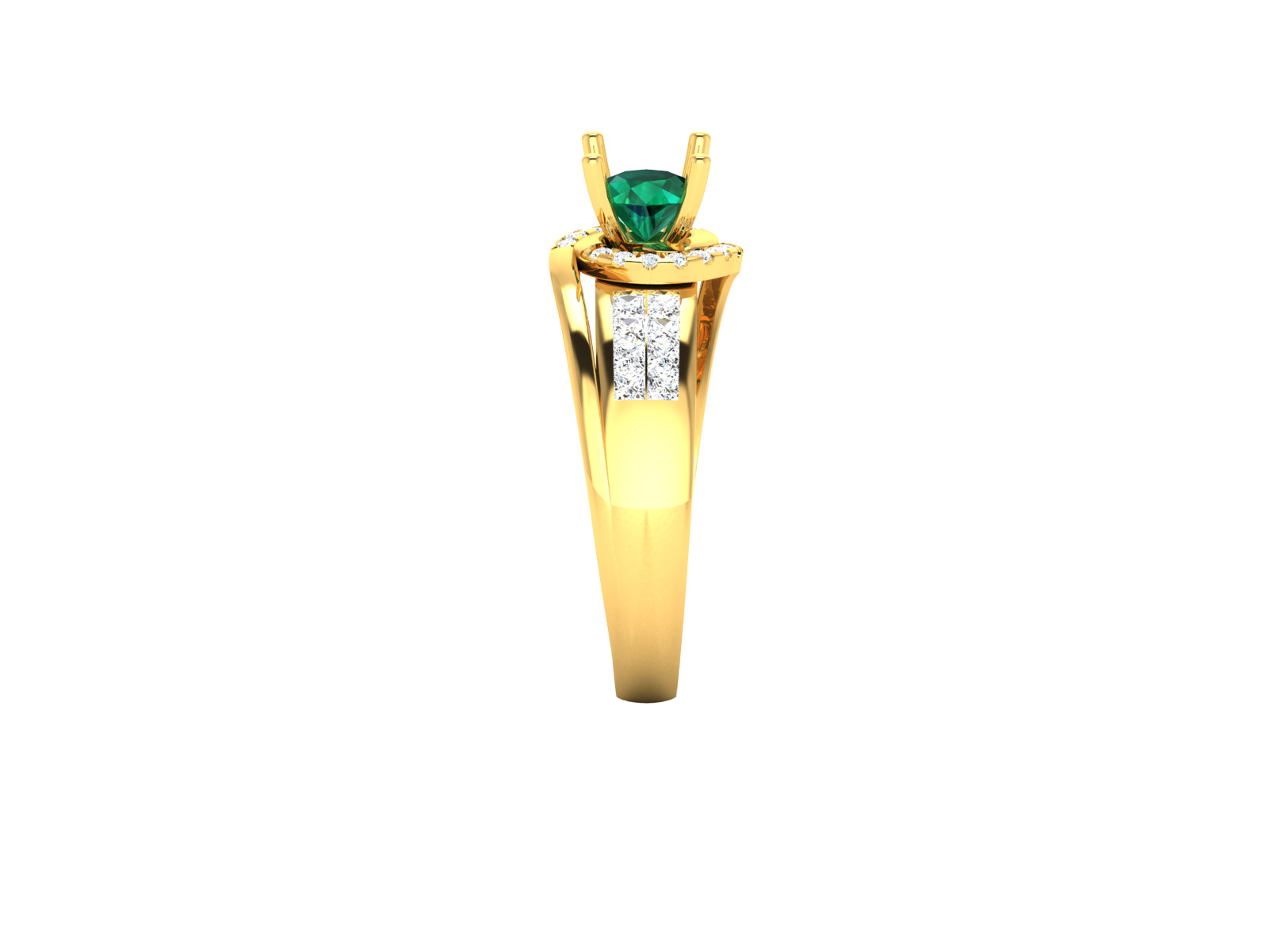 Women Ring  Render 3dm STL OBJ FBX Details 3D print model_5