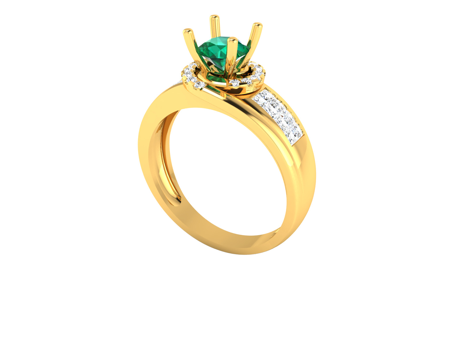 Women Ring  Render 3dm STL OBJ FBX Details 3D print model_1