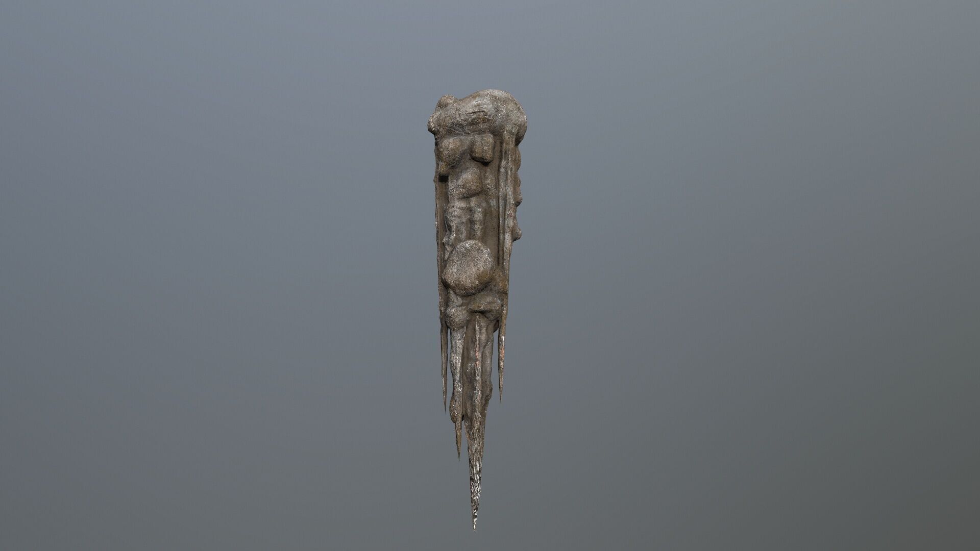 cave rocks Low-poly 3D model_17