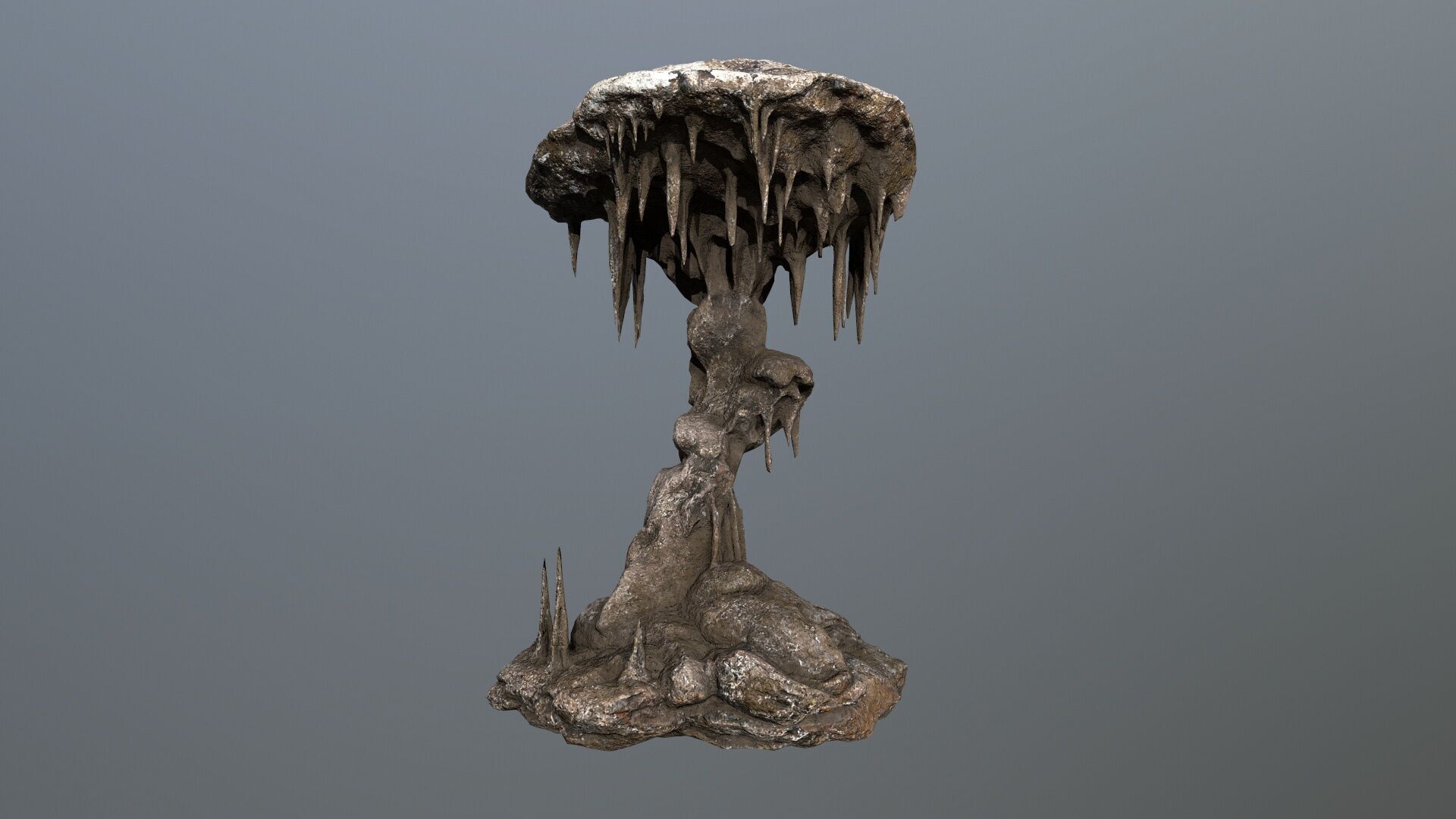 cave rocks Low-poly 3D model_11