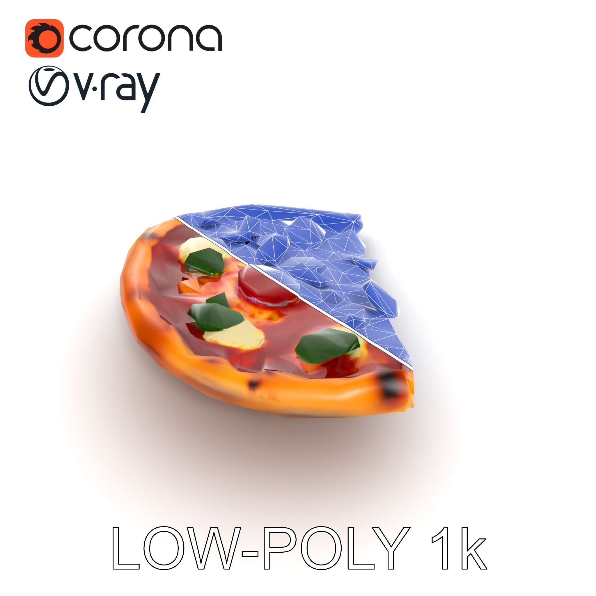 Margherita Artisan Pizza D Model Pack Low-poly 3D model_28