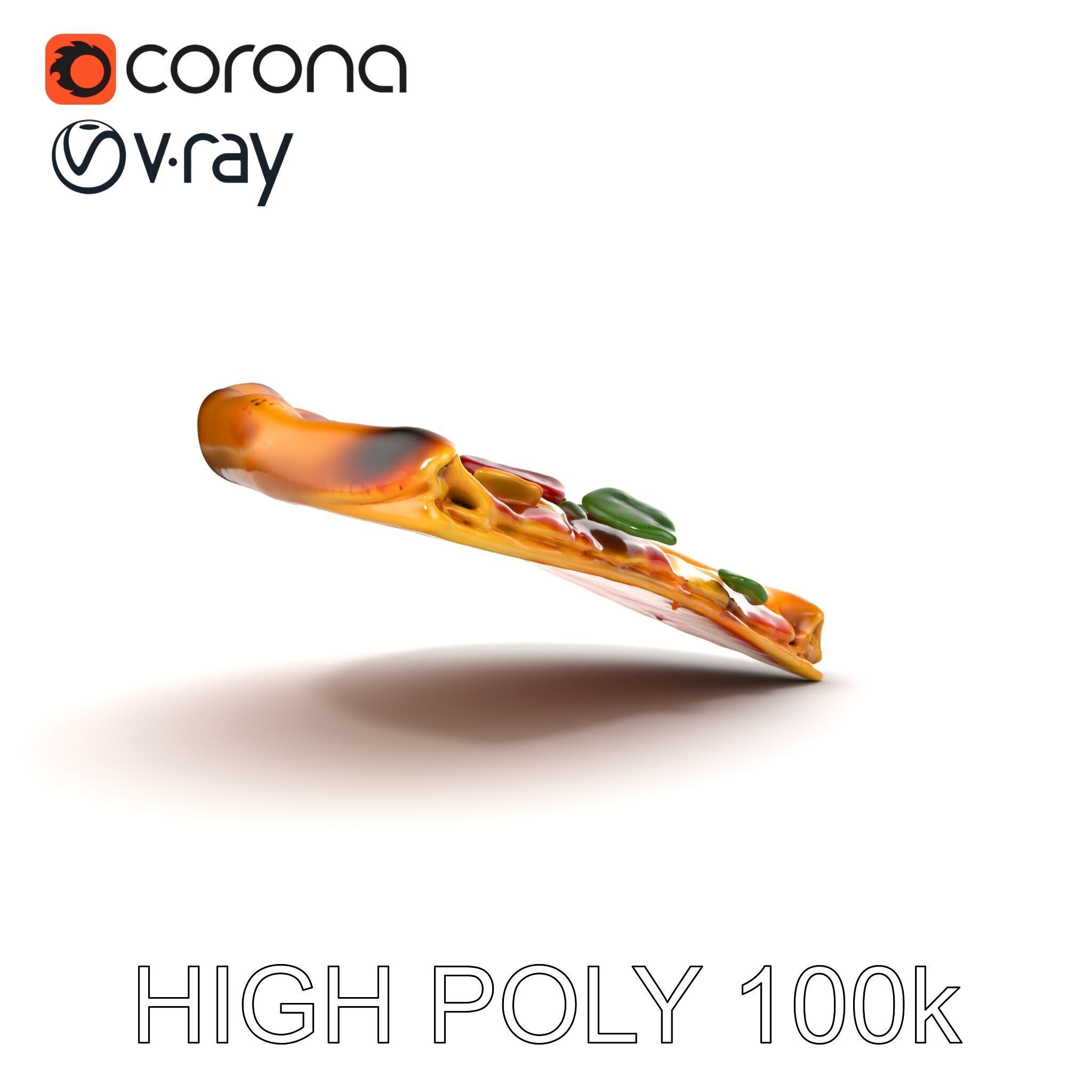 Margherita Artisan Pizza D Model Pack Low-poly 3D model_21