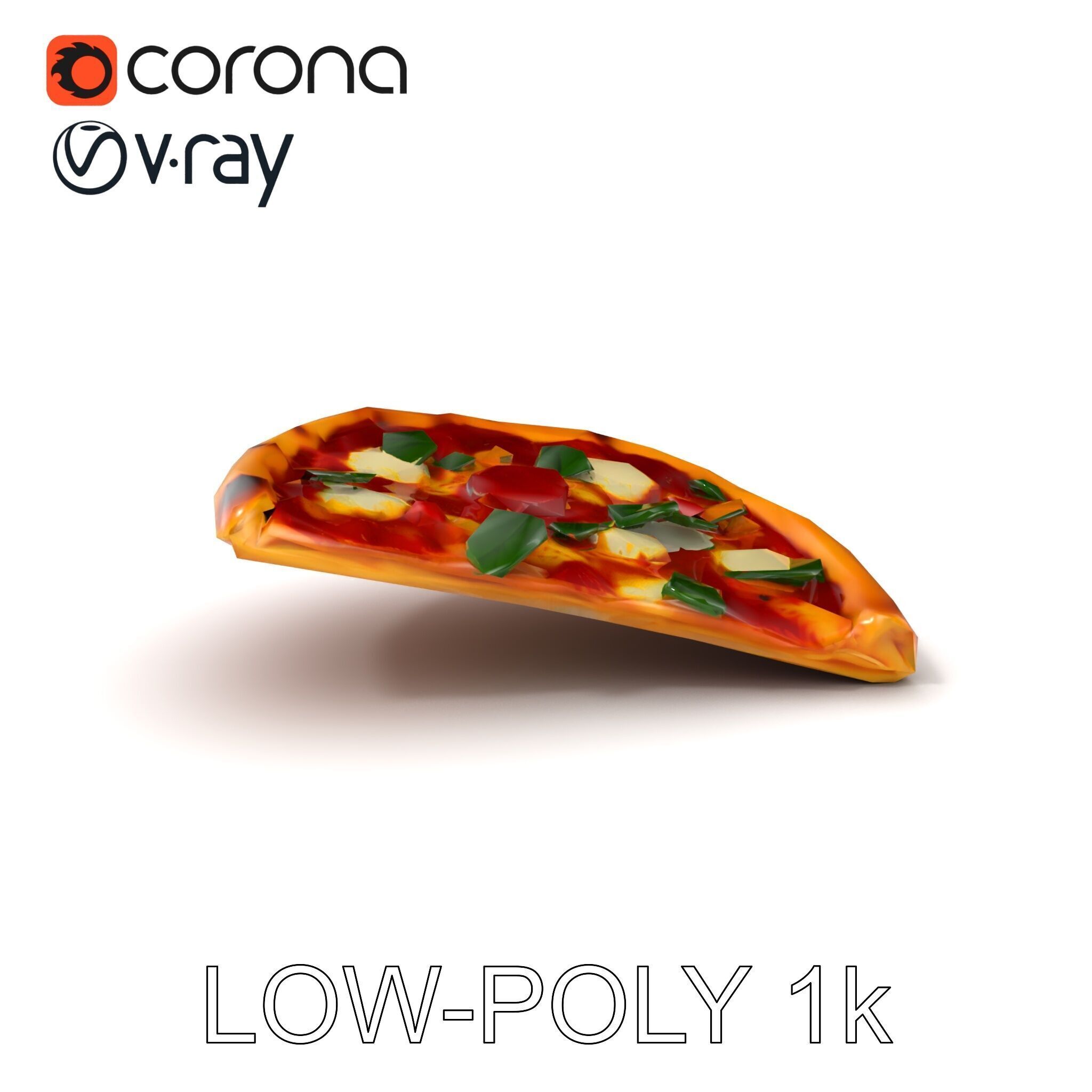 Margherita Artisan Pizza D Model Pack Low-poly 3D model_5