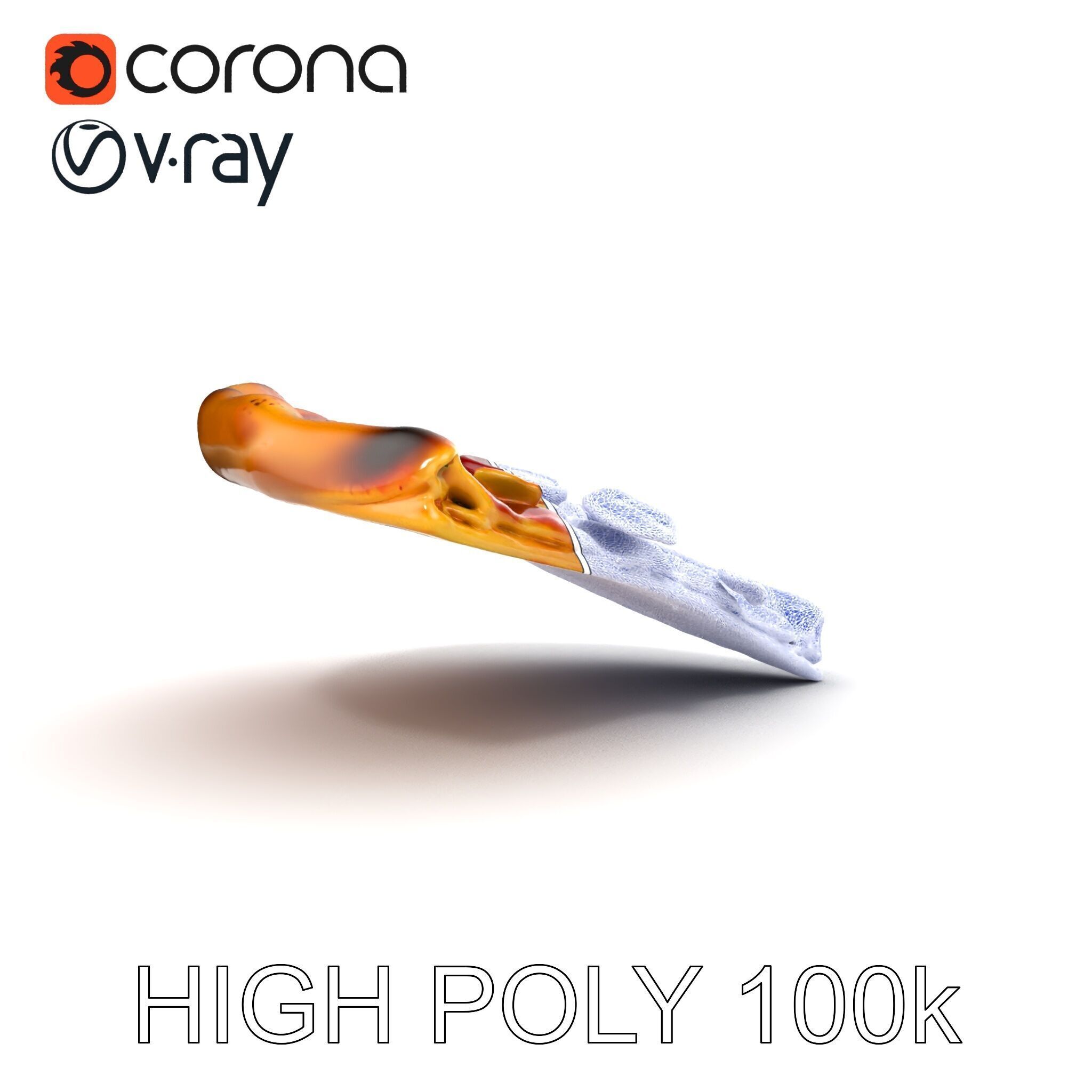 Margherita Artisan Pizza D Model Pack Low-poly 3D model_30