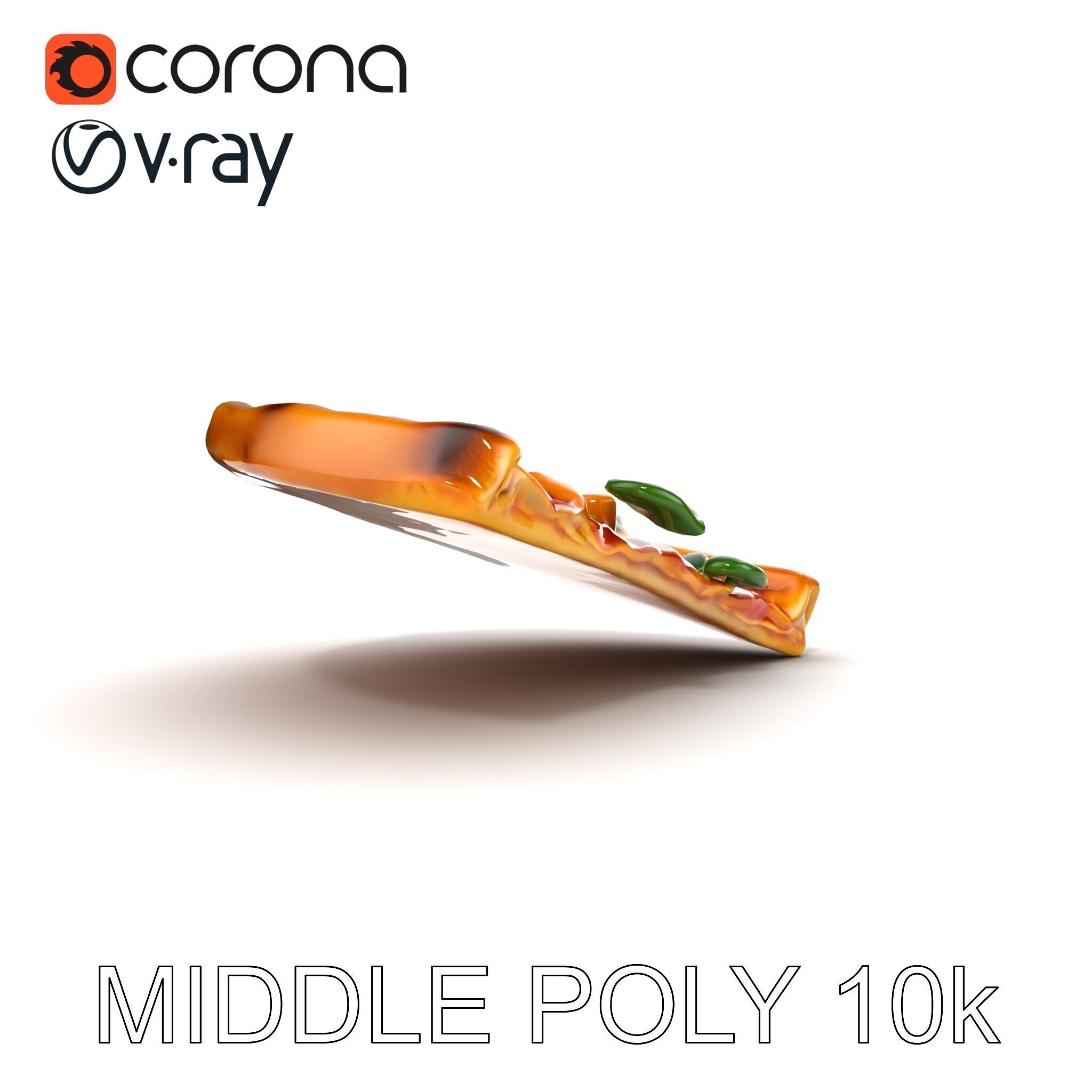 Margherita Artisan Pizza D Model Pack Low-poly 3D model_14