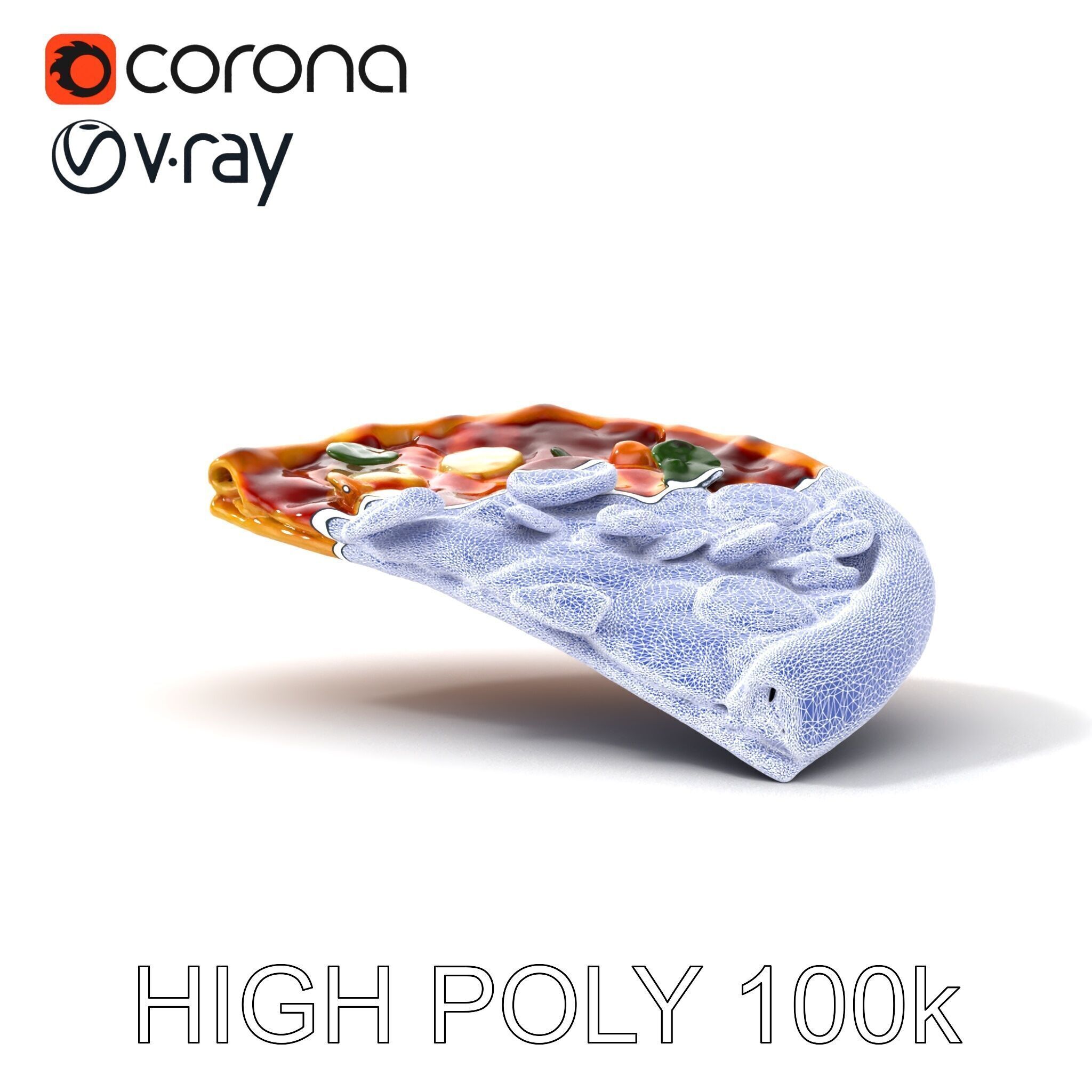 Margherita Artisan Pizza D Model Pack Low-poly 3D model_23