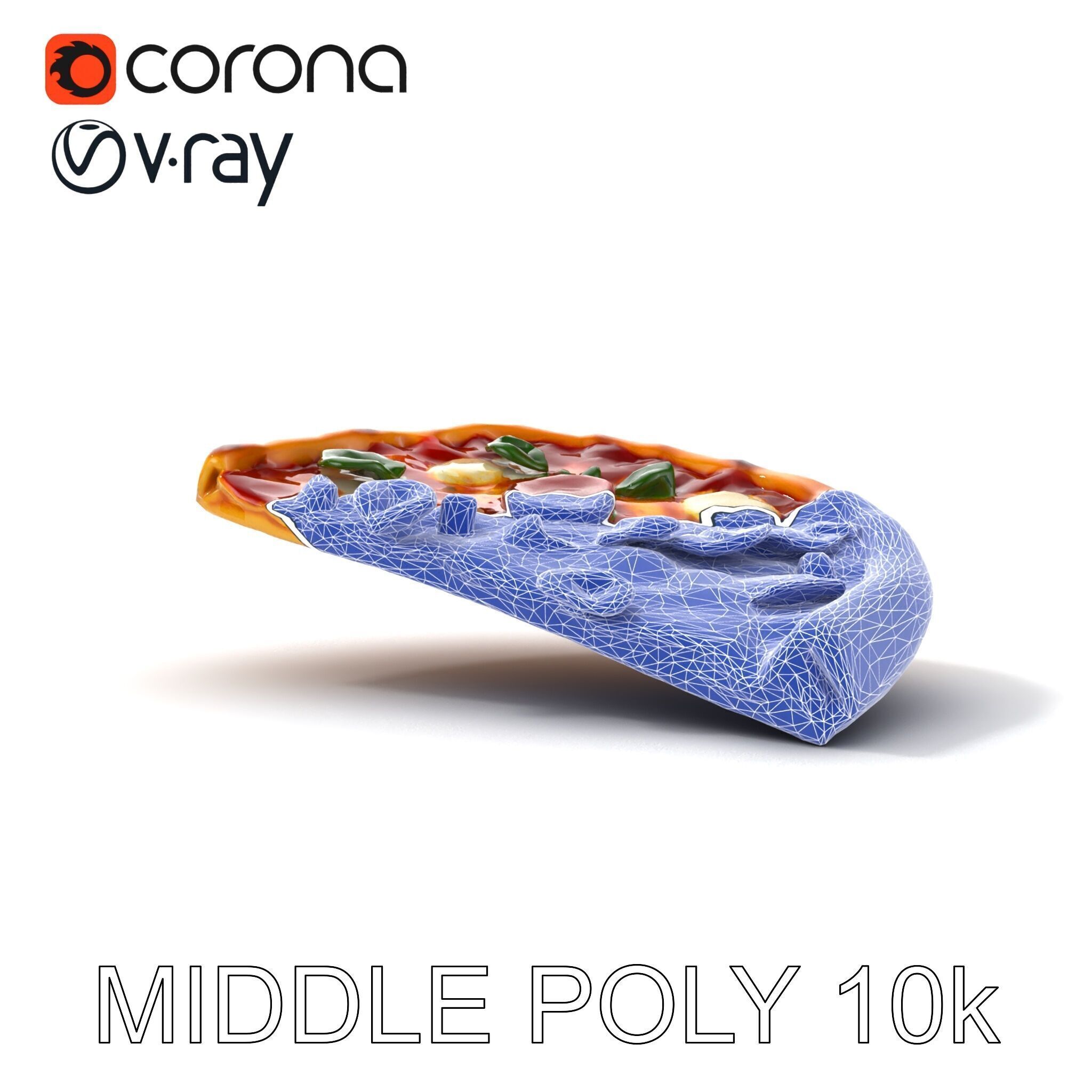 Margherita Artisan Pizza D Model Pack Low-poly 3D model_24