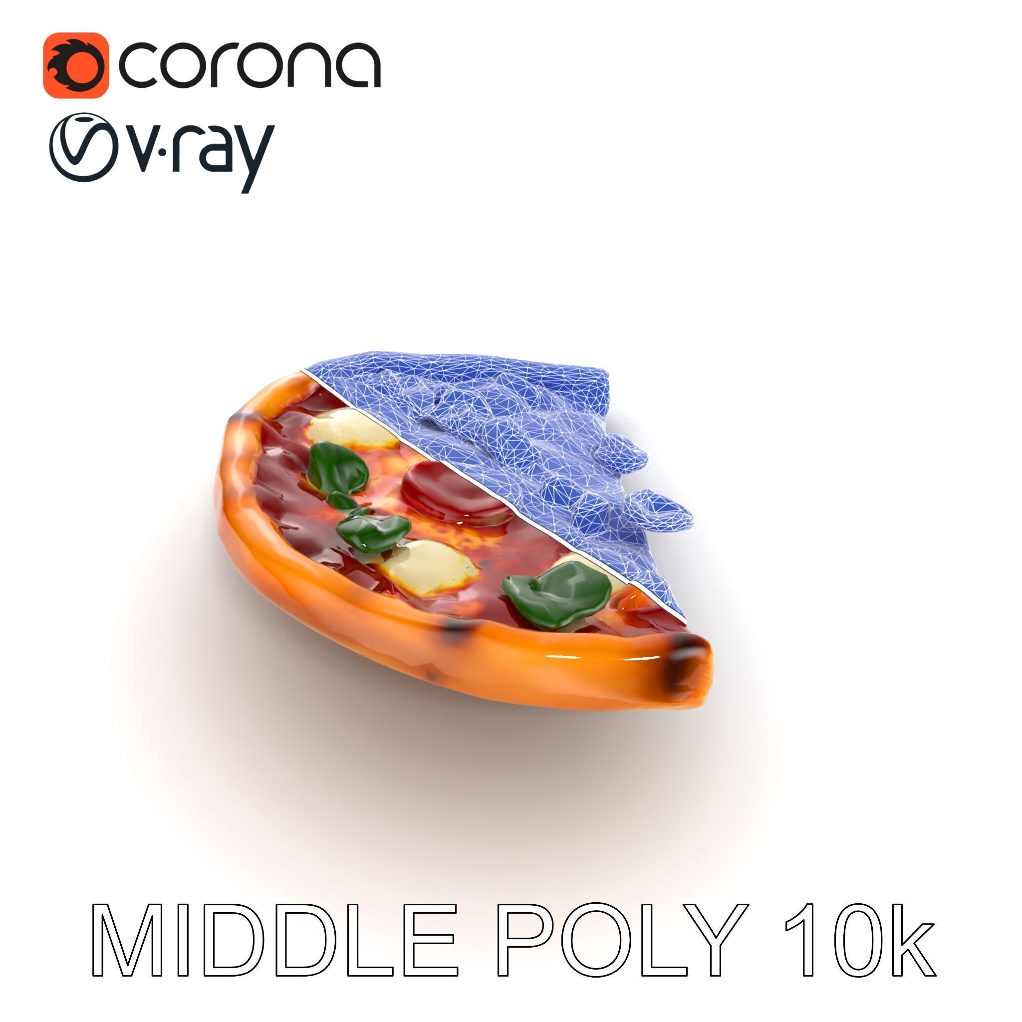Margherita Artisan Pizza D Model Pack Low-poly 3D model_31