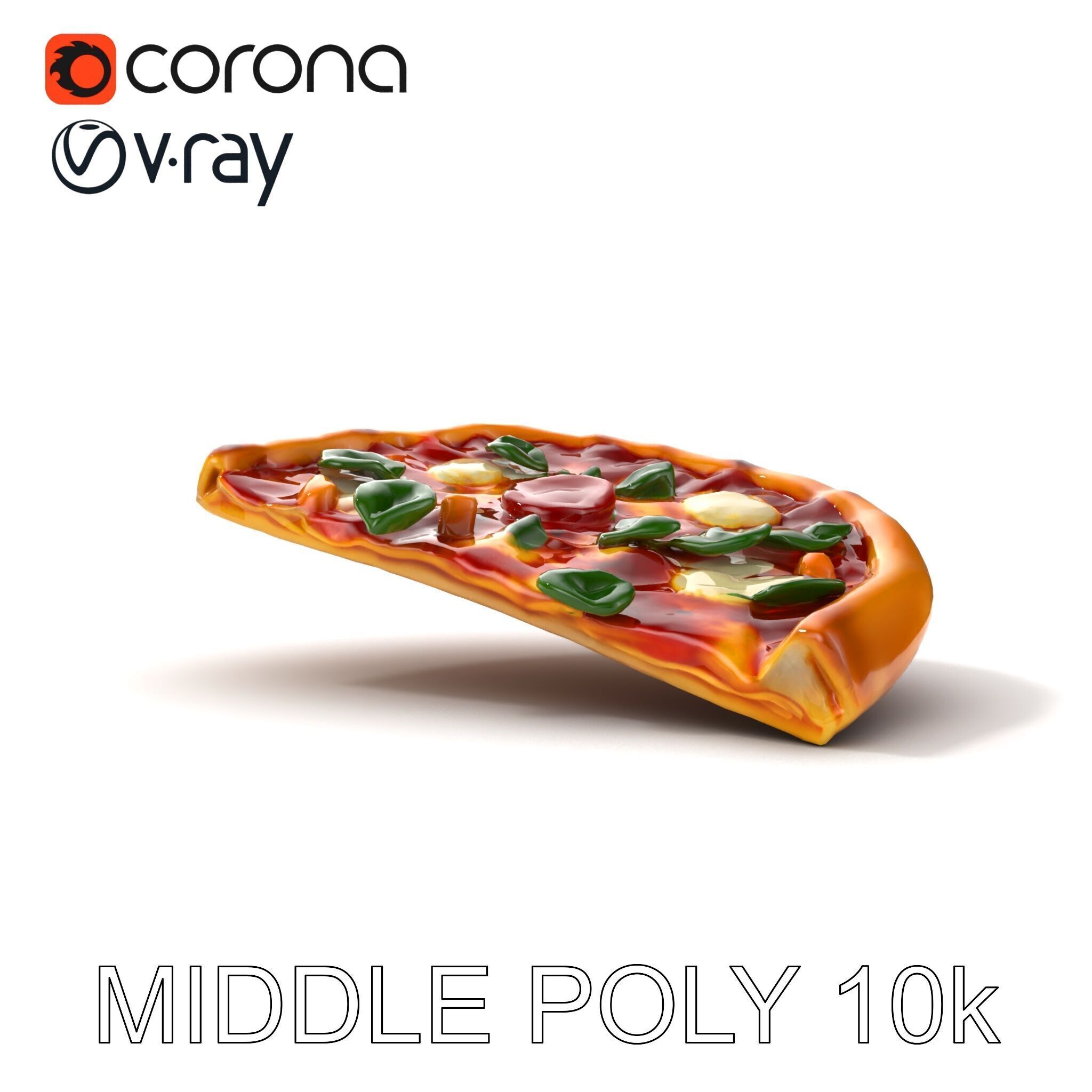 Margherita Artisan Pizza D Model Pack Low-poly 3D model_32