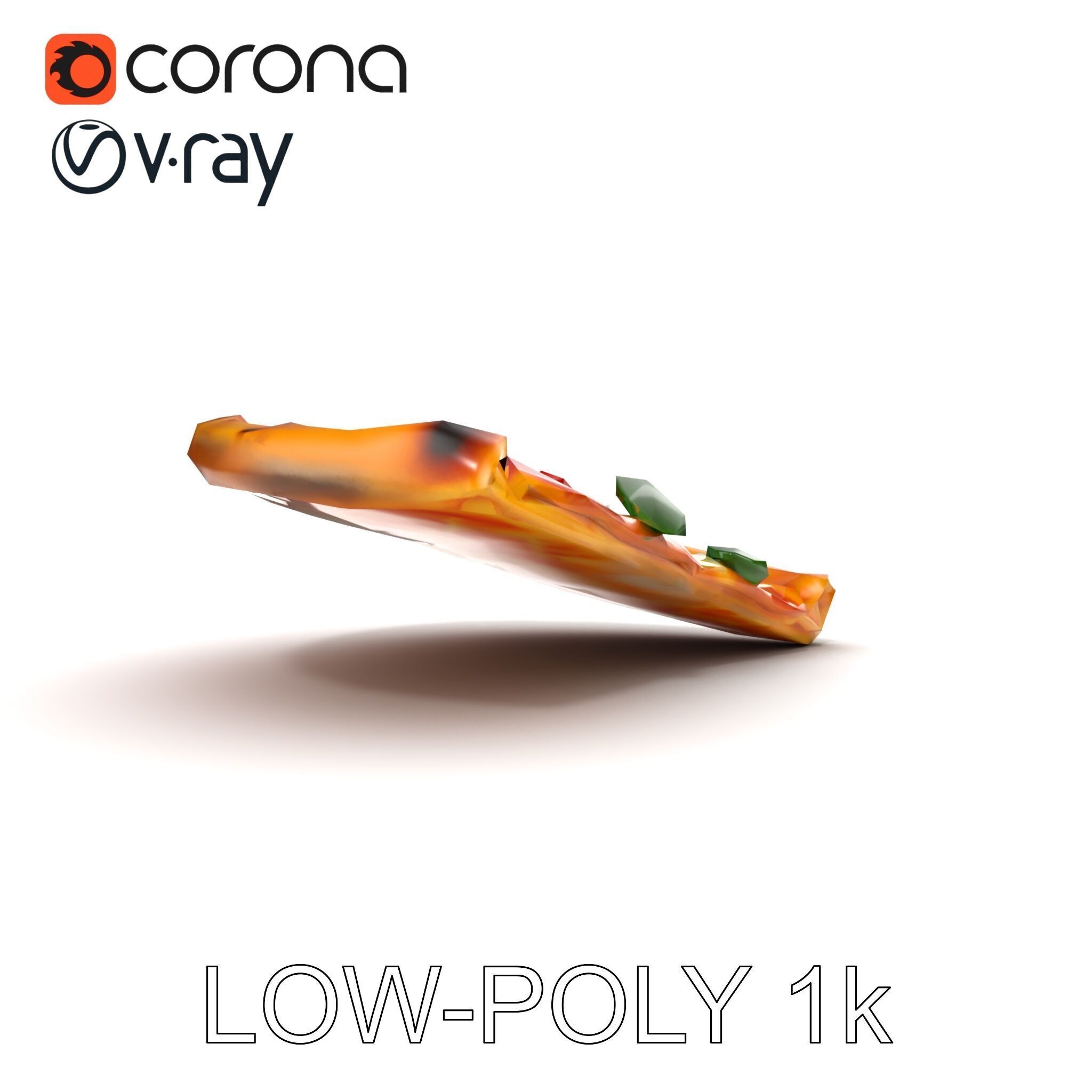 Margherita Artisan Pizza D Model Pack Low-poly 3D model_13