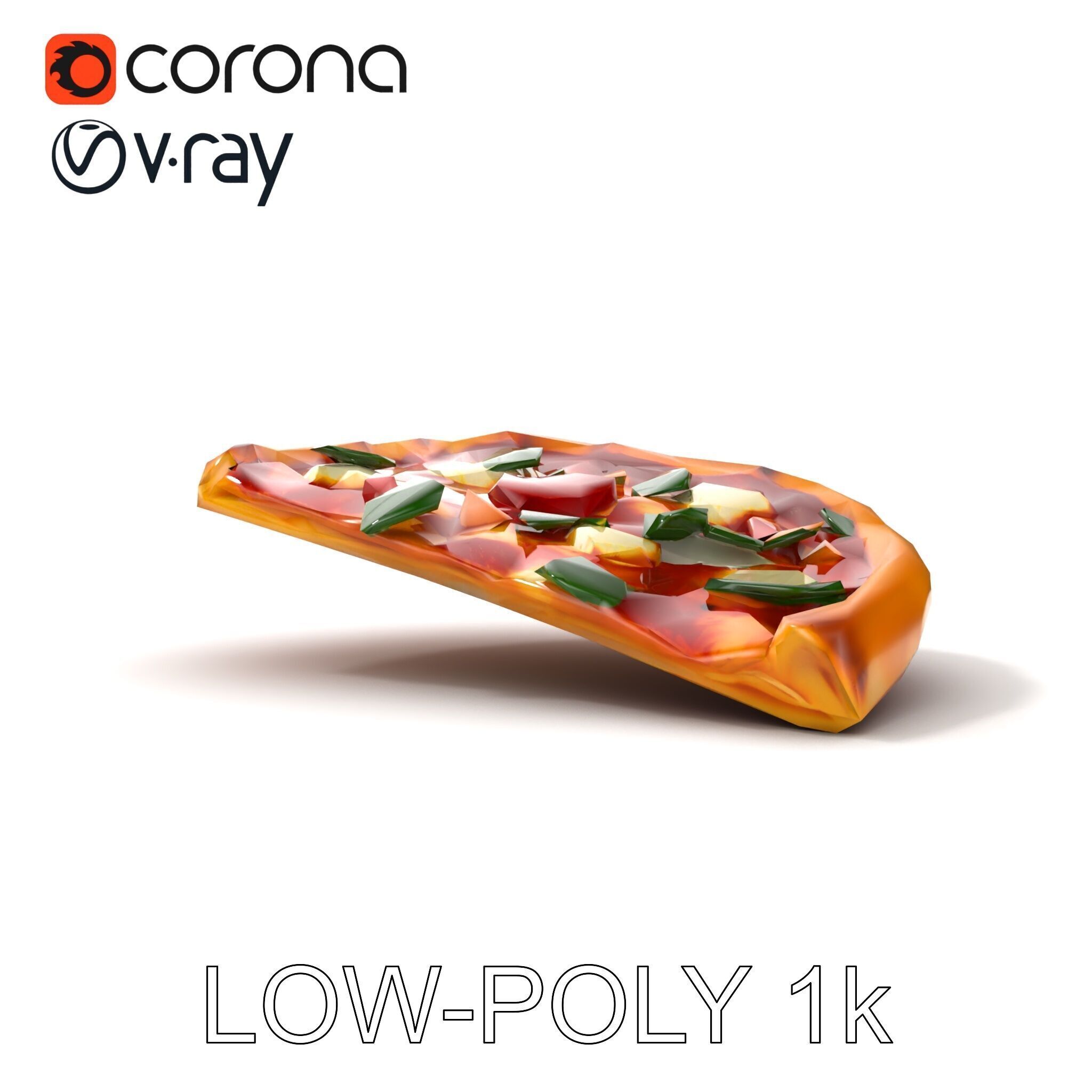 Margherita Artisan Pizza D Model Pack Low-poly 3D model_19