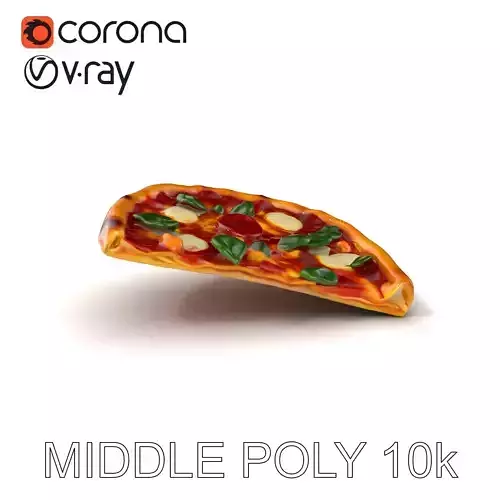 Margherita Artisan Pizza D Model Pack Low-poly 3D model