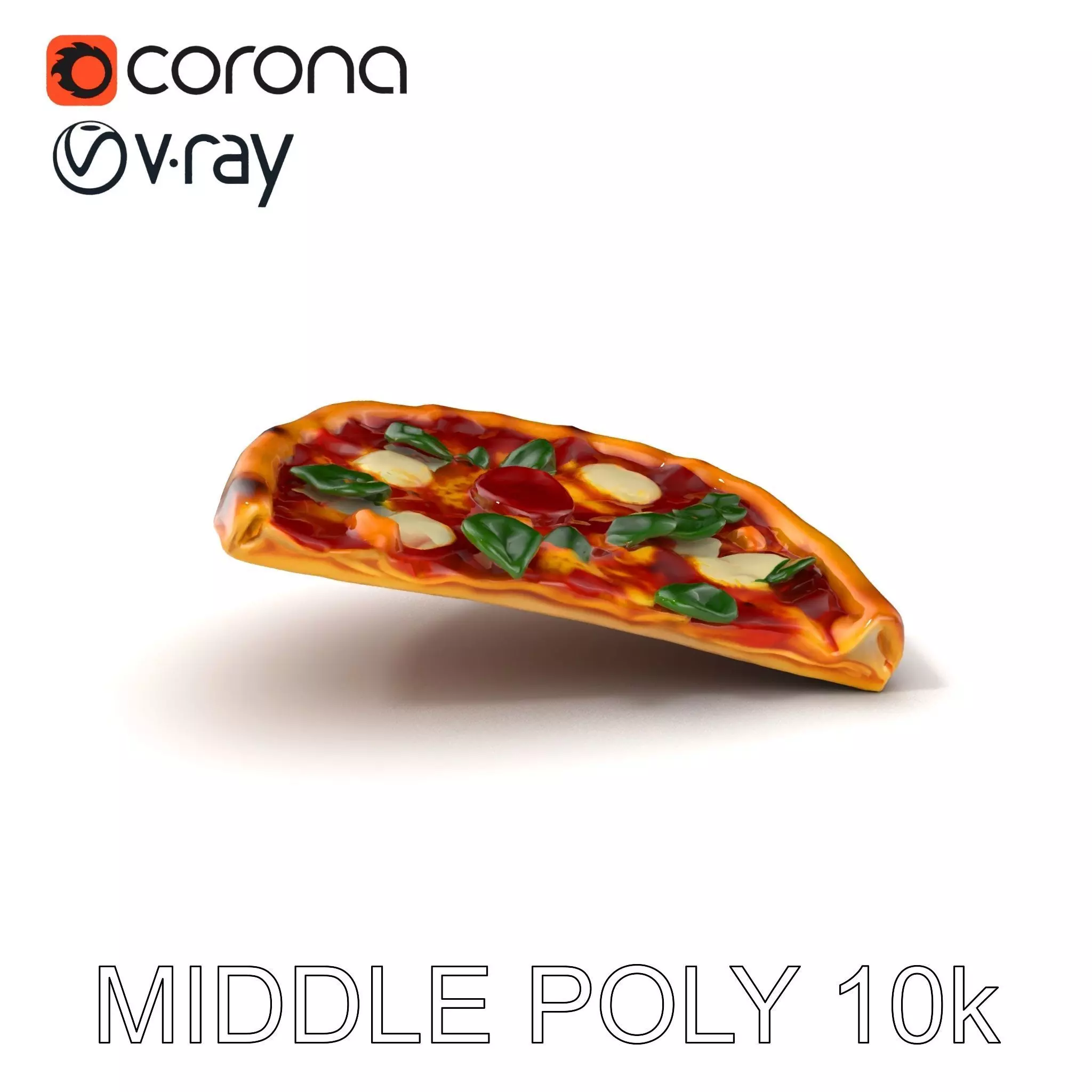 Margherita Artisan Pizza D Model Pack Low-poly 3D model_0