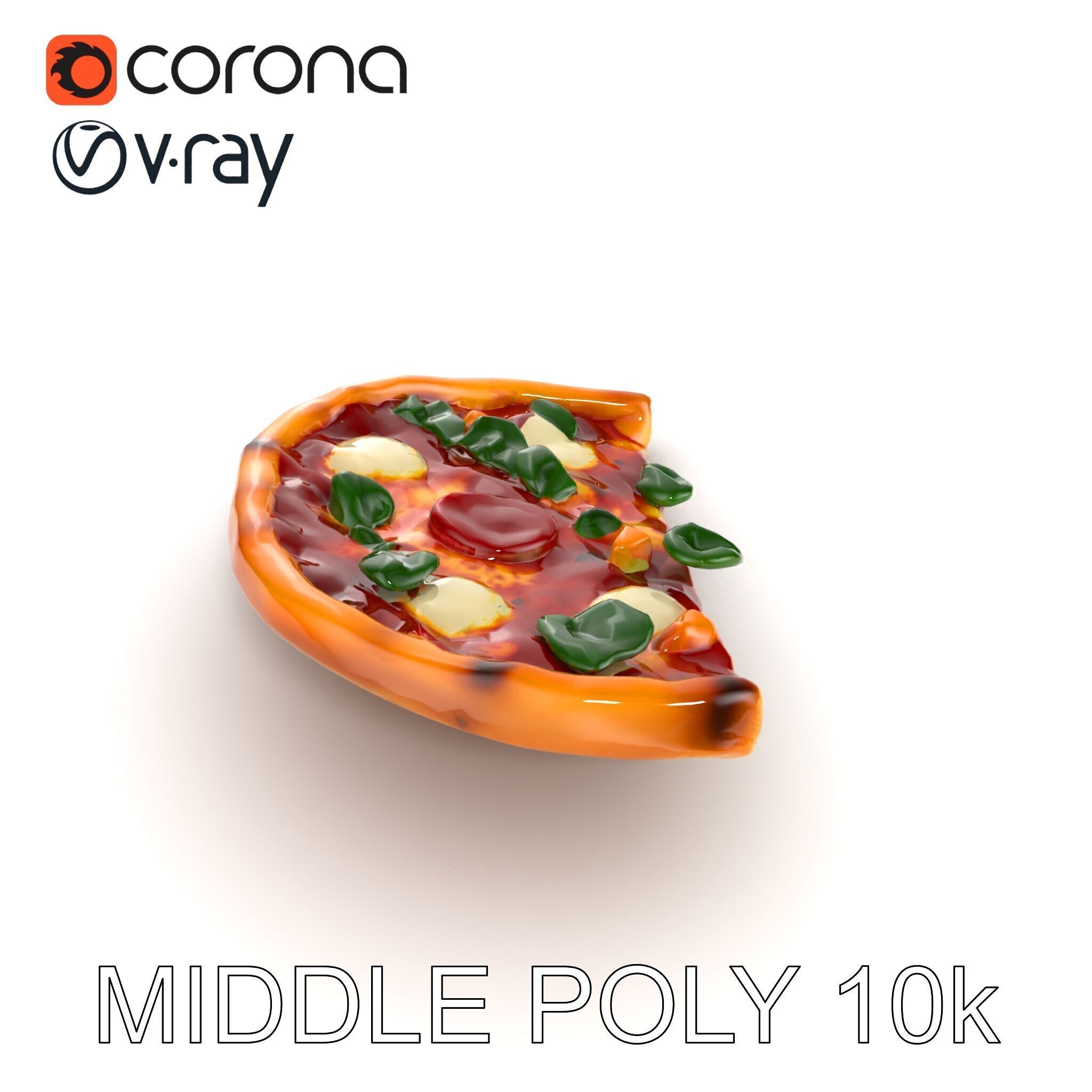 Margherita Artisan Pizza D Model Pack Low-poly 3D model_27
