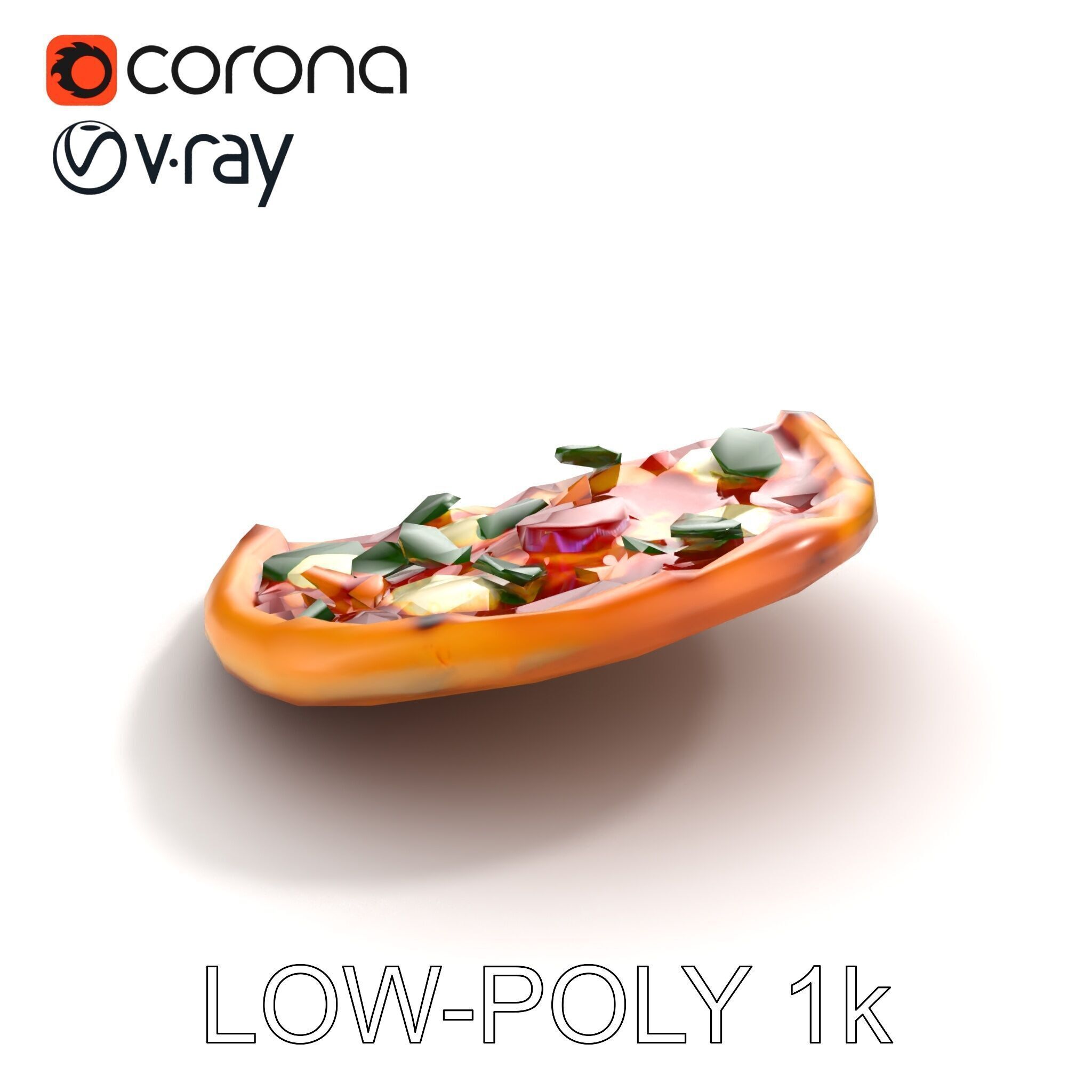 Margherita Artisan Pizza D Model Pack Low-poly 3D model_9
