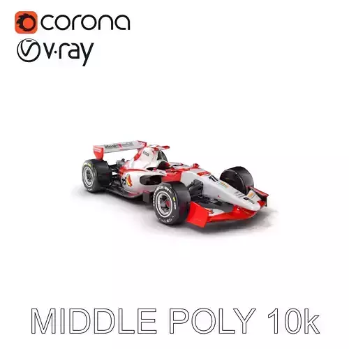 Formula  Racer Sleek Design model pack Low-poly 3D model