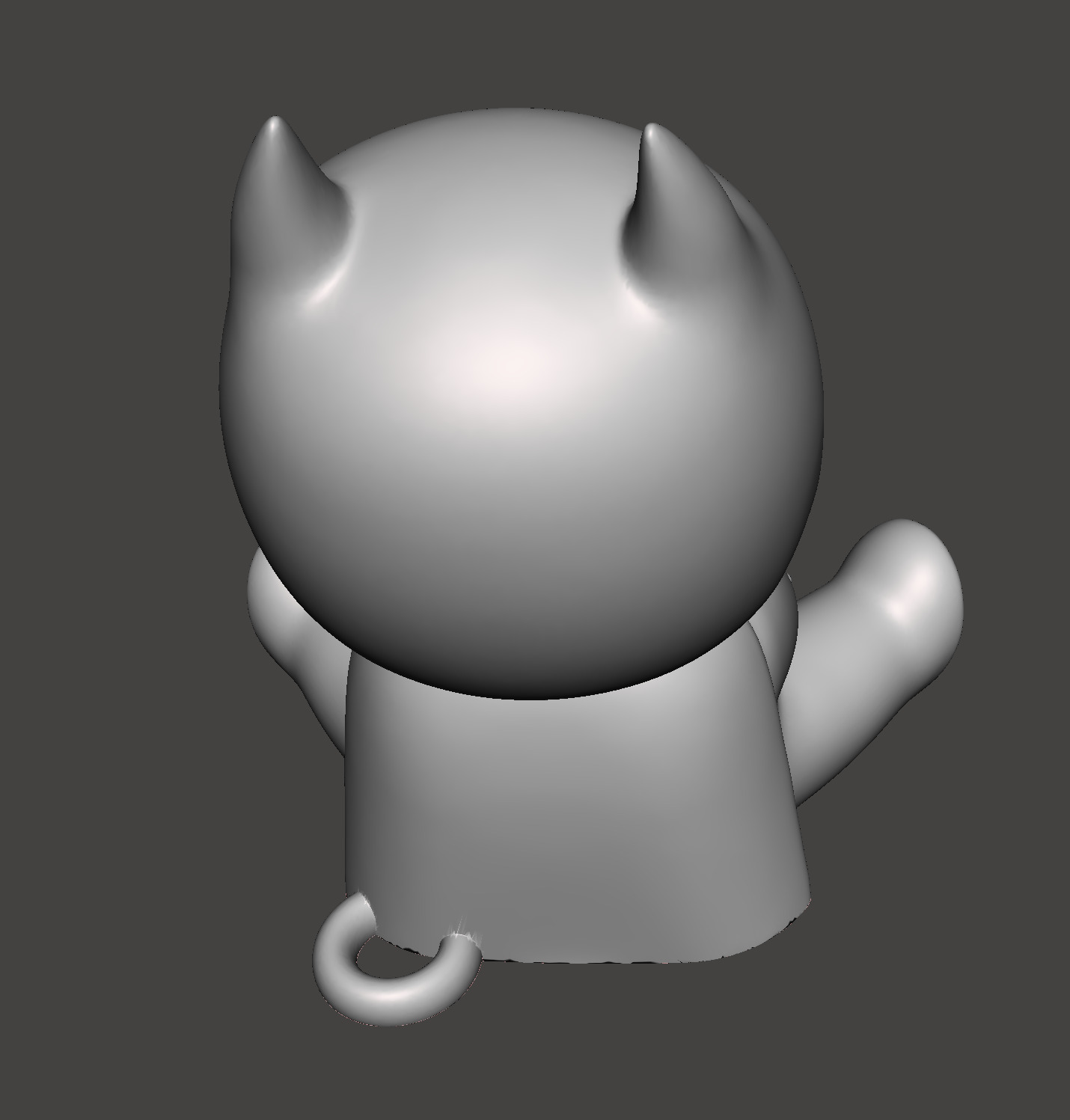 Chibhi Batman angry sitting pose stl for 3d printing 3D print model_4