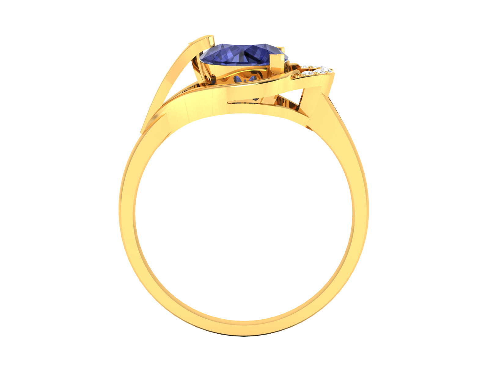 Women Ring Render 3dm STL OBJ FBX Details 3D print model_9