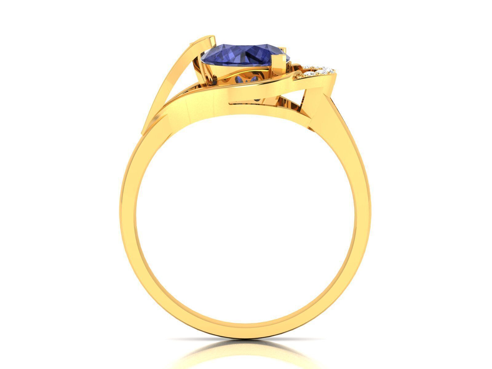 Women Ring Render 3dm STL OBJ FBX Details 3D print model_8