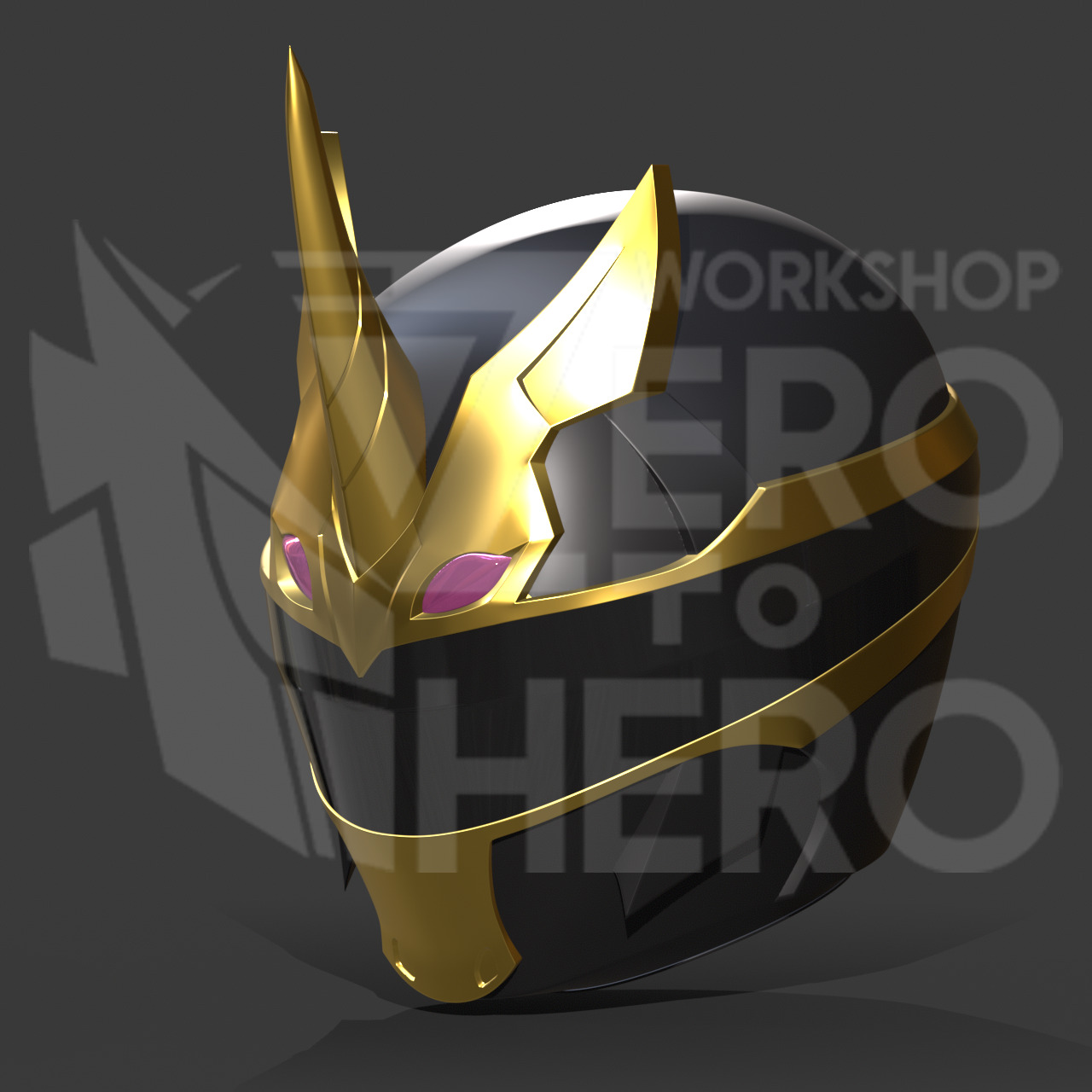 No1 Sentai Gozyuger - Gozyuger Black Helmet 3D print model_1