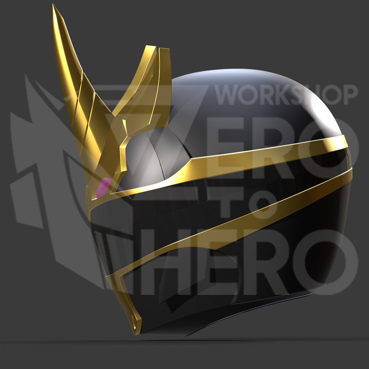 No1 Sentai Gozyuger - Gozyuger Black Helmet 3D print model_2