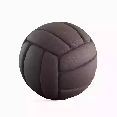 Old Leather Volleyball Ball 03