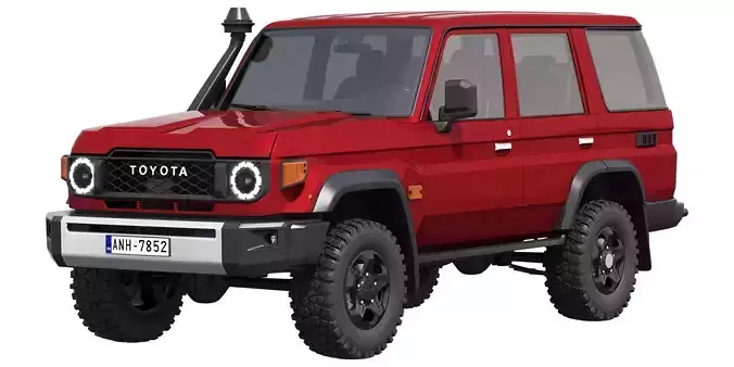 Toyota LandCruiser 70 GXL 2024 3D model