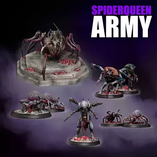 Spider Queen Army 3D print model