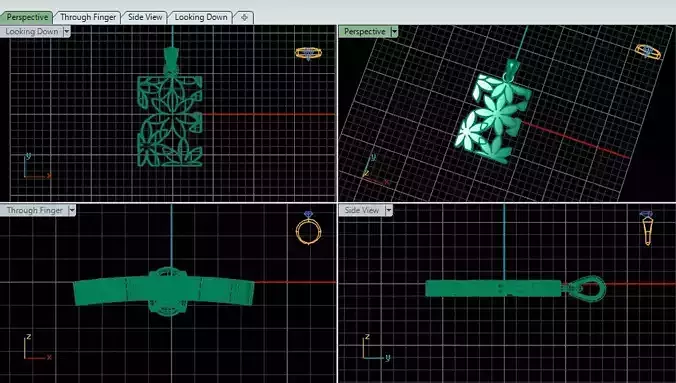 Casual Flower Pendant