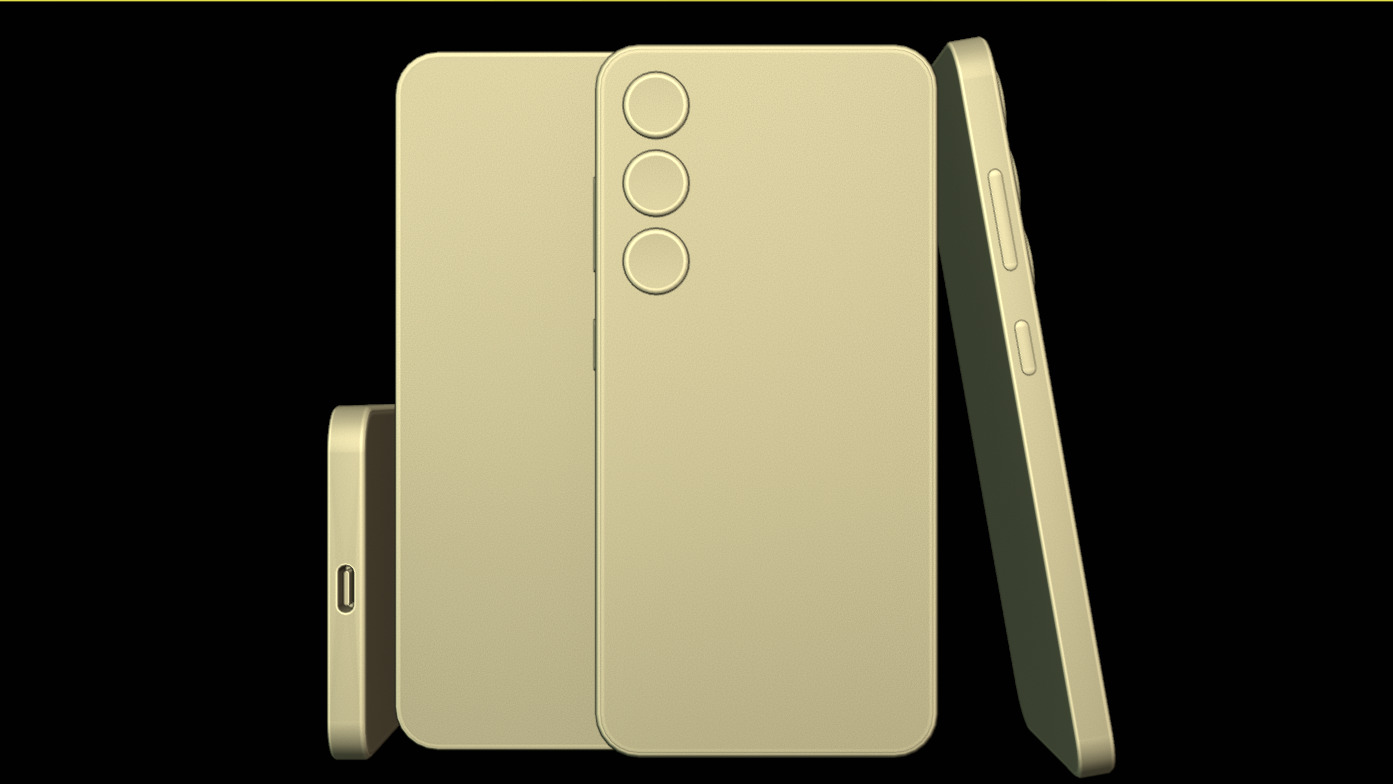 Samsung S24 Free low-poly 3D model_5