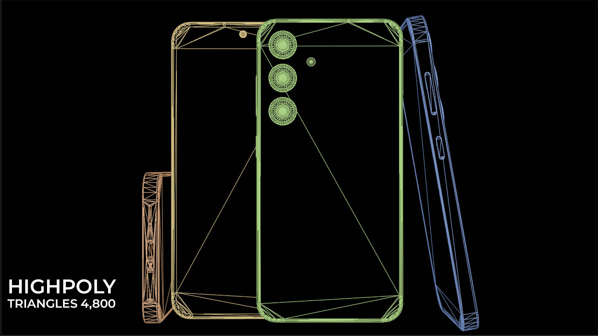 Samsung S24 Free low-poly 3D model_3