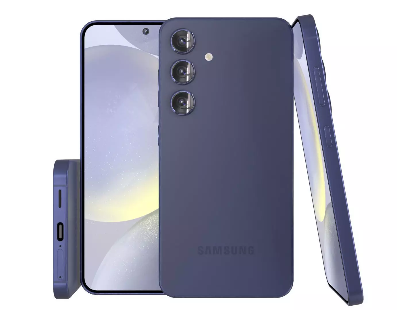 Samsung S24 Free low-poly 3D model_0