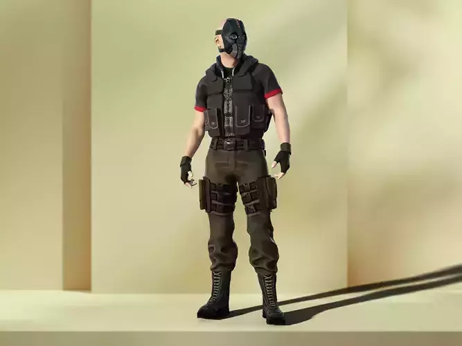 Renegade Soldier Rigged Animated